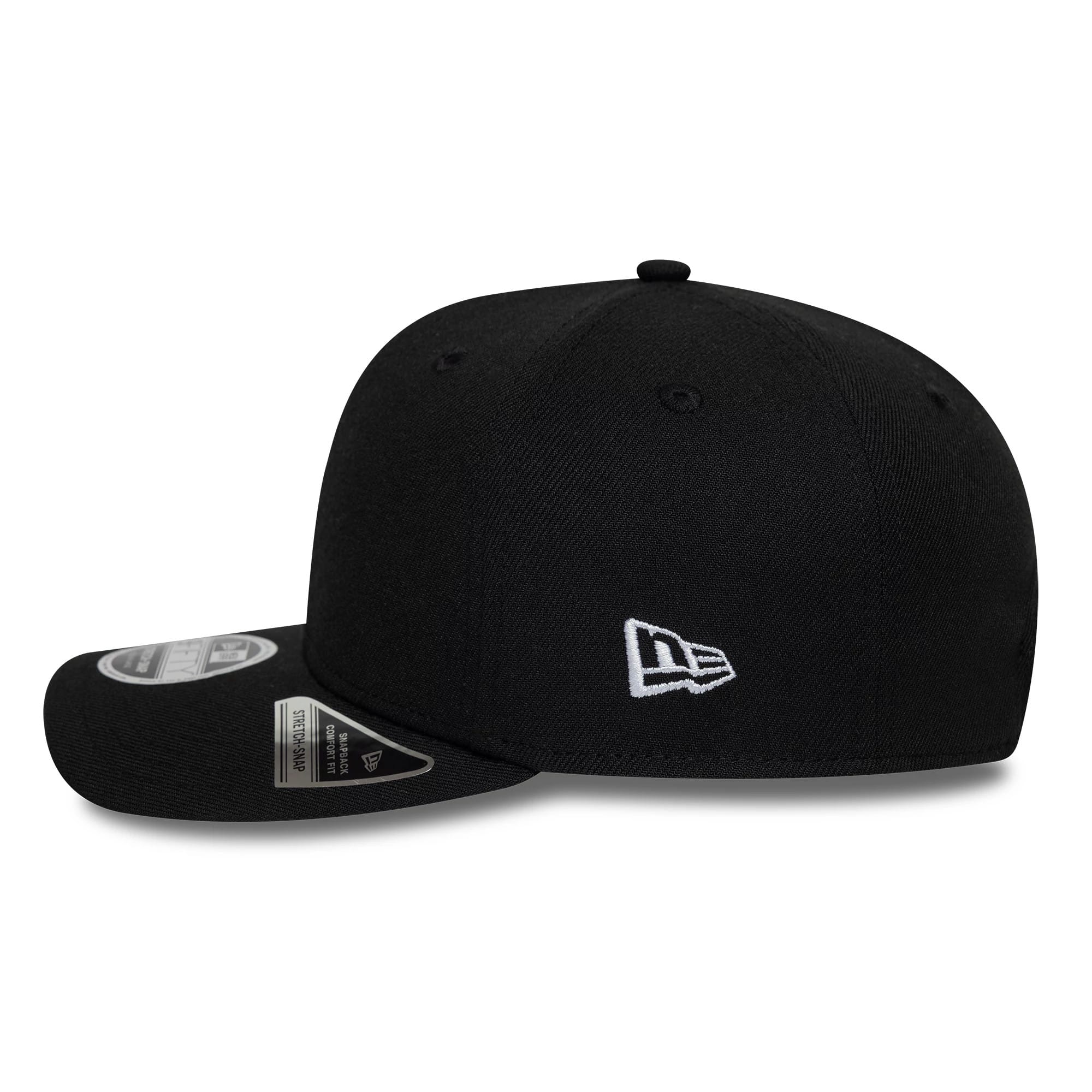New Era Big Script Black 9FIFTY Stretch Snap Adjustable Cap - Image 6