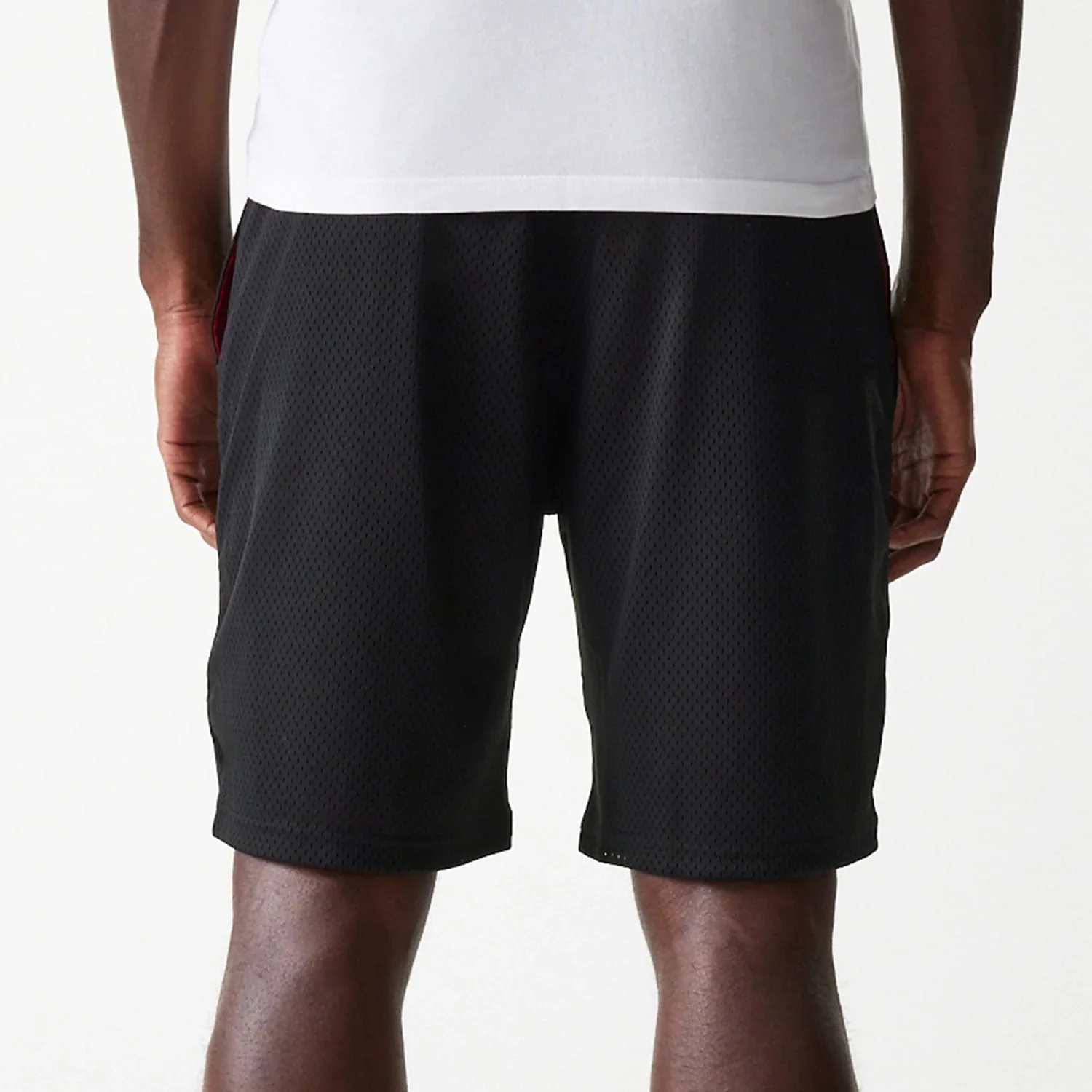 New Era Black Mesh Shorts - Image 7