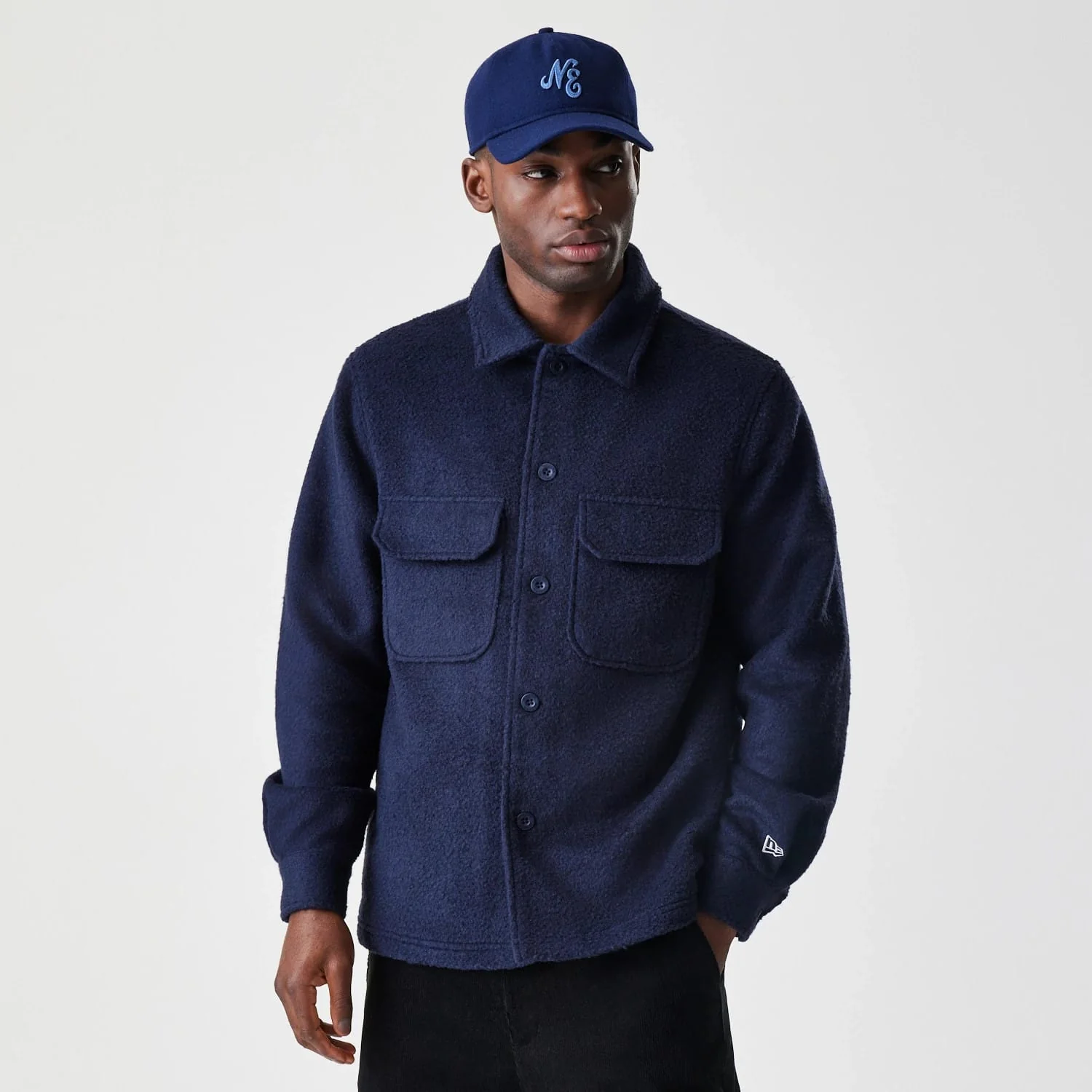 New Era Borg Navy Shacket
