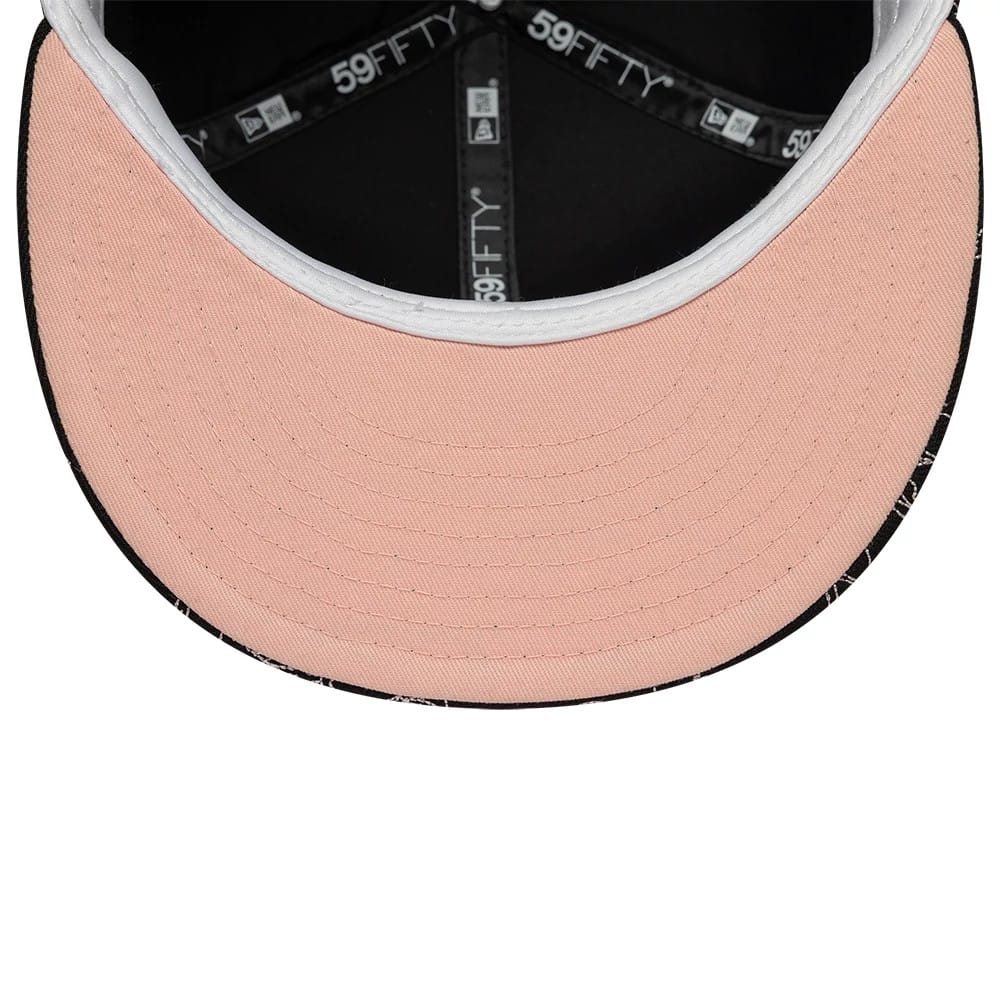 New Era Cherry Blossom Black 59FIFTY Fitted Cap - Image 2