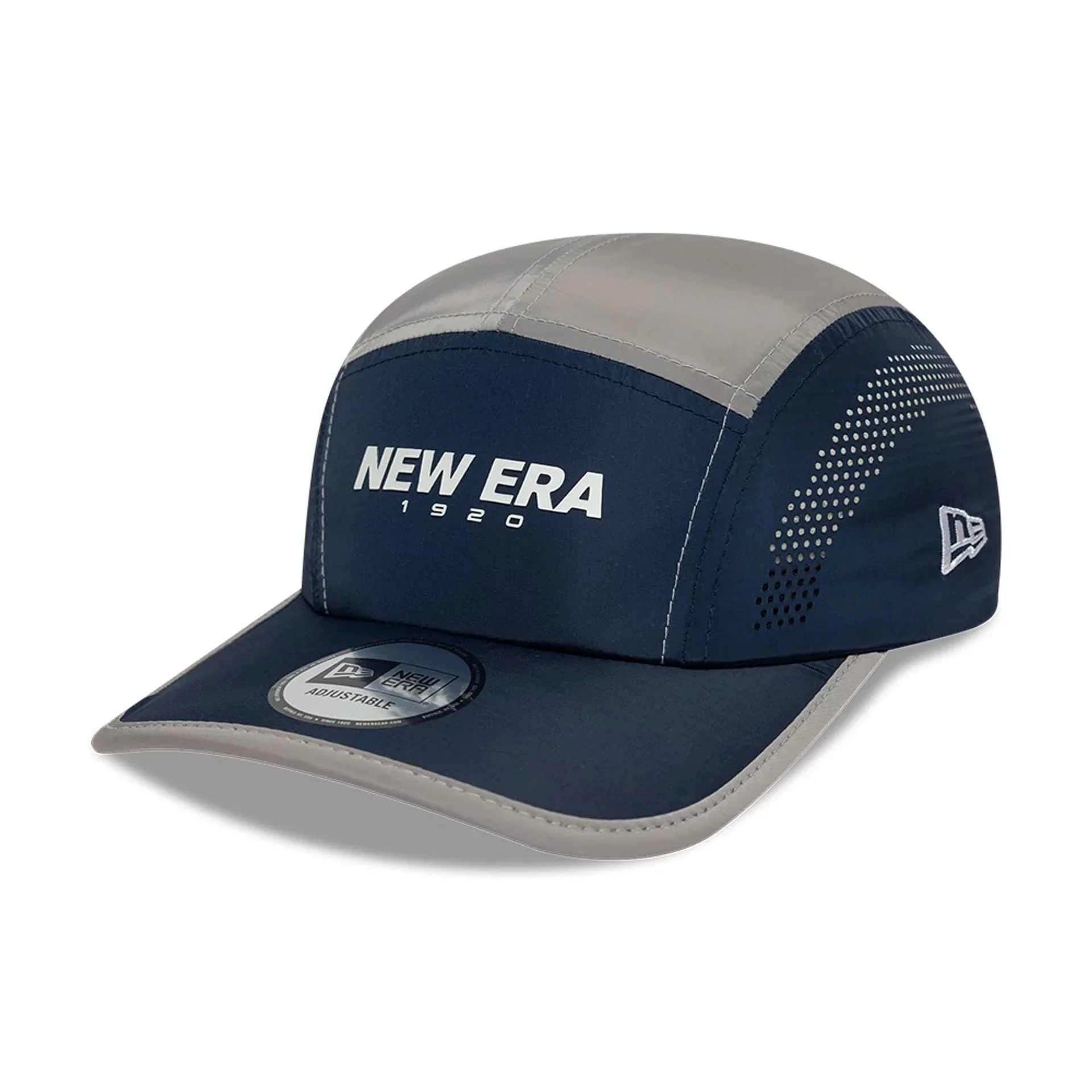 New Era Colour Block Navy Runner Adjustable Cap