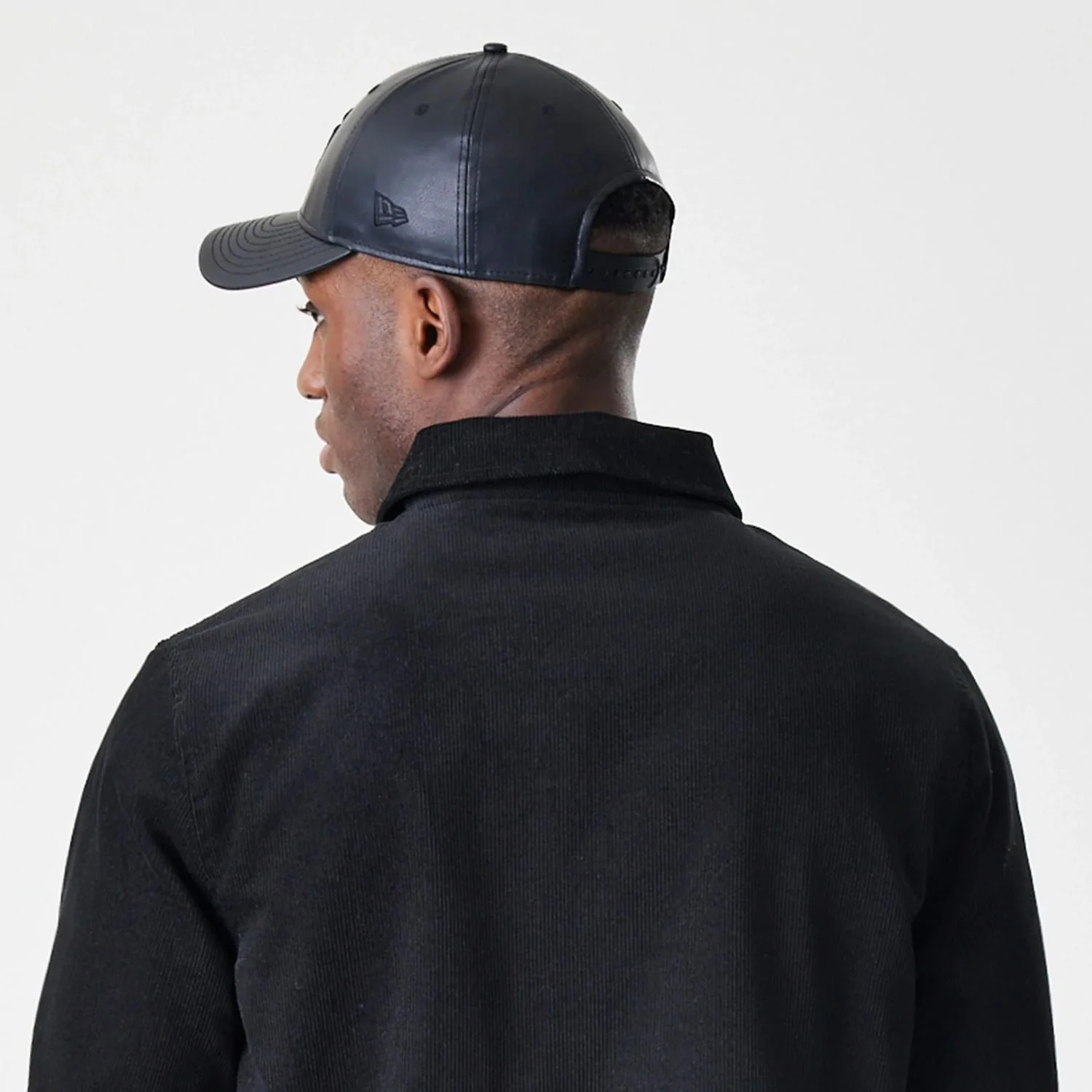 New Era Cord Black Coaches Jacket - Image 8