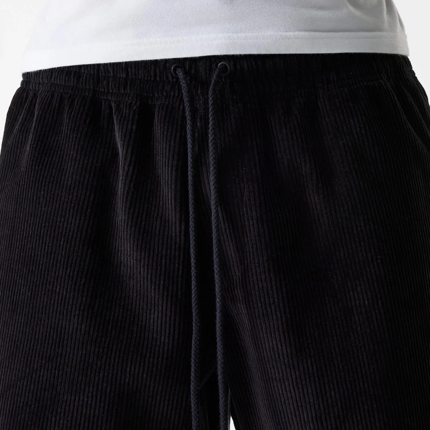 New Era Cord Black Shorts - Image 3