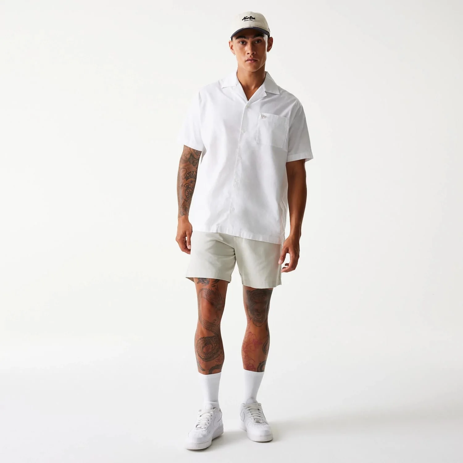 New Era Cream Chino Shorts - Image 8