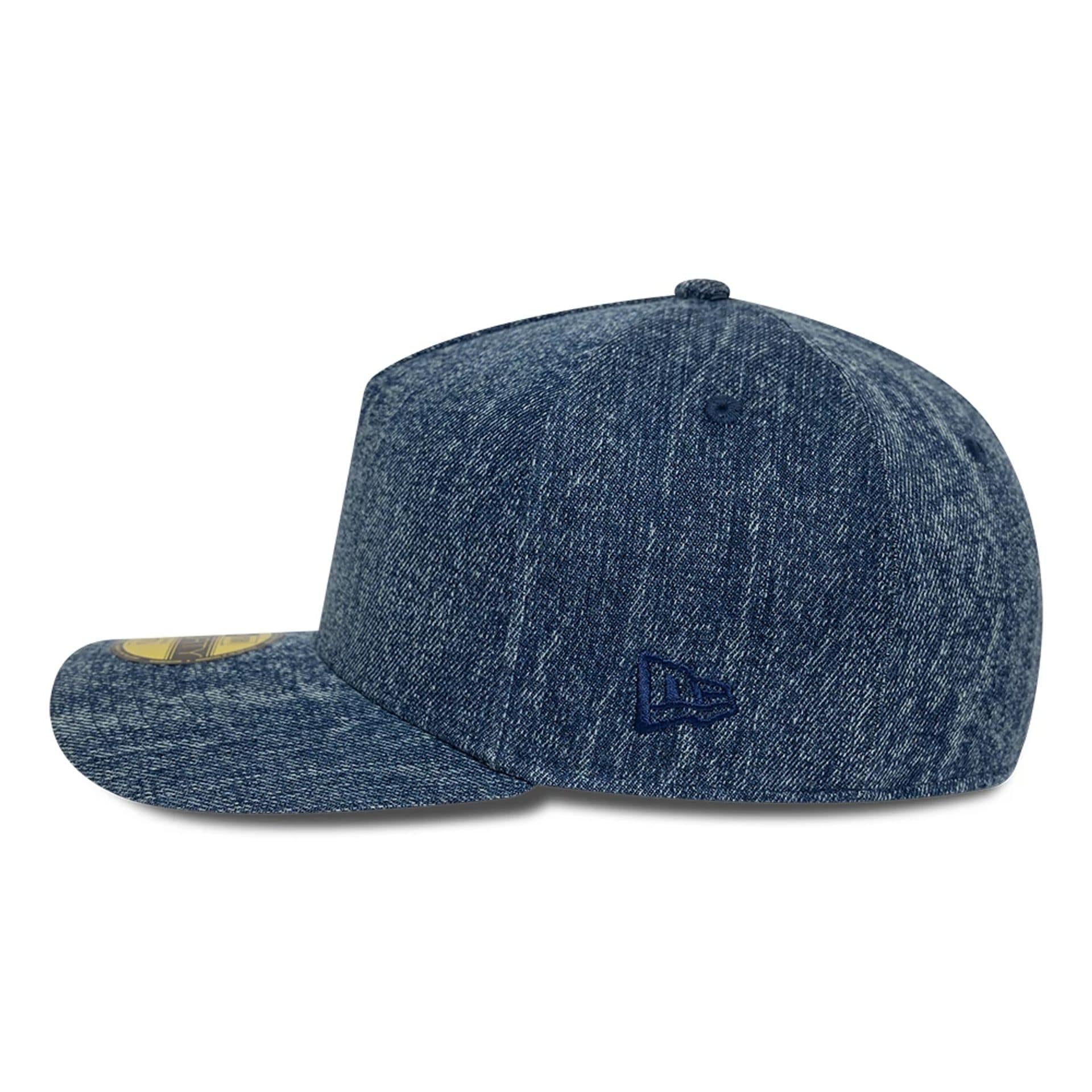 New Era Denim Navy 59FORTY A-Frame Fitted Cap - Image 4