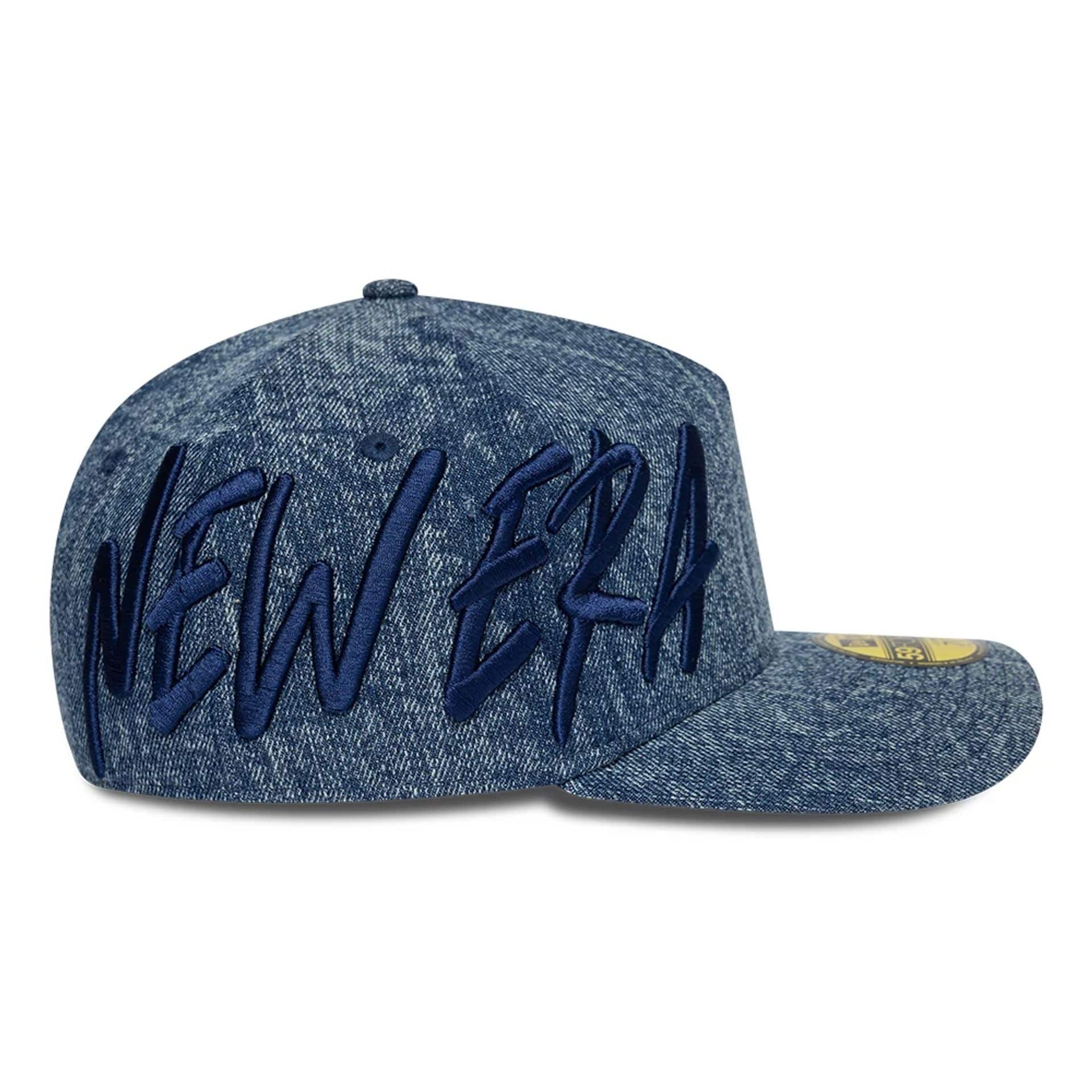 New Era Denim Navy 59FORTY A-Frame Fitted Cap - Image 5