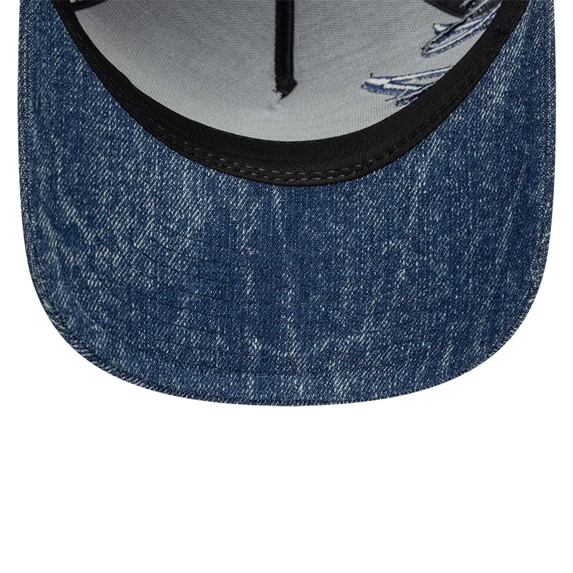 New Era Denim Navy 59FORTY A-Frame Fitted Cap - Image 7
