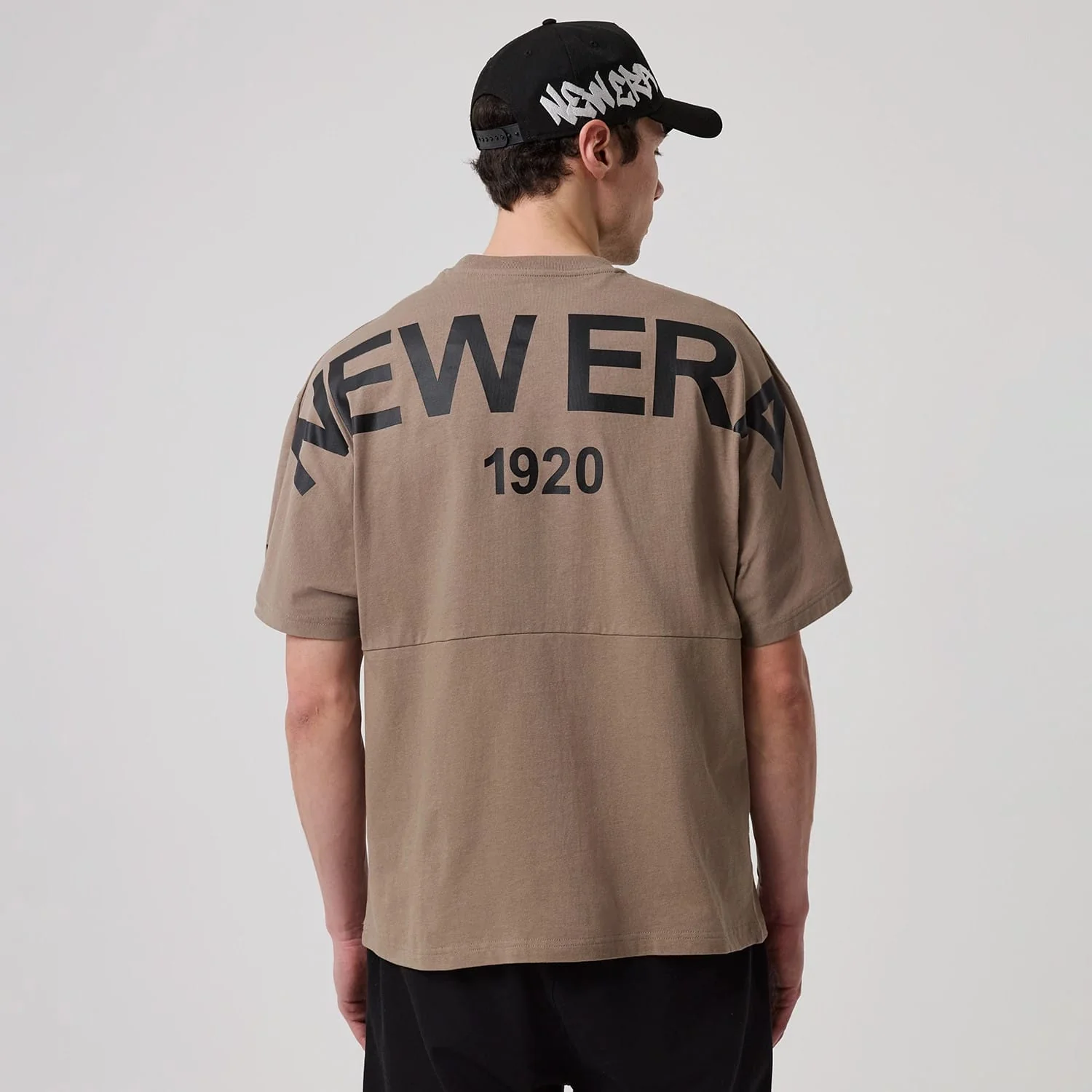 New Era Distressed Brown T-Shirt - Image 2