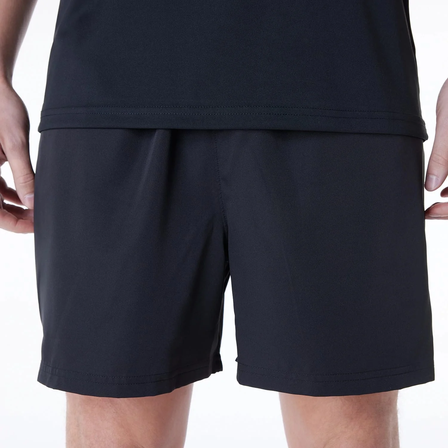 New Era Essential Black Shorts - Image 2