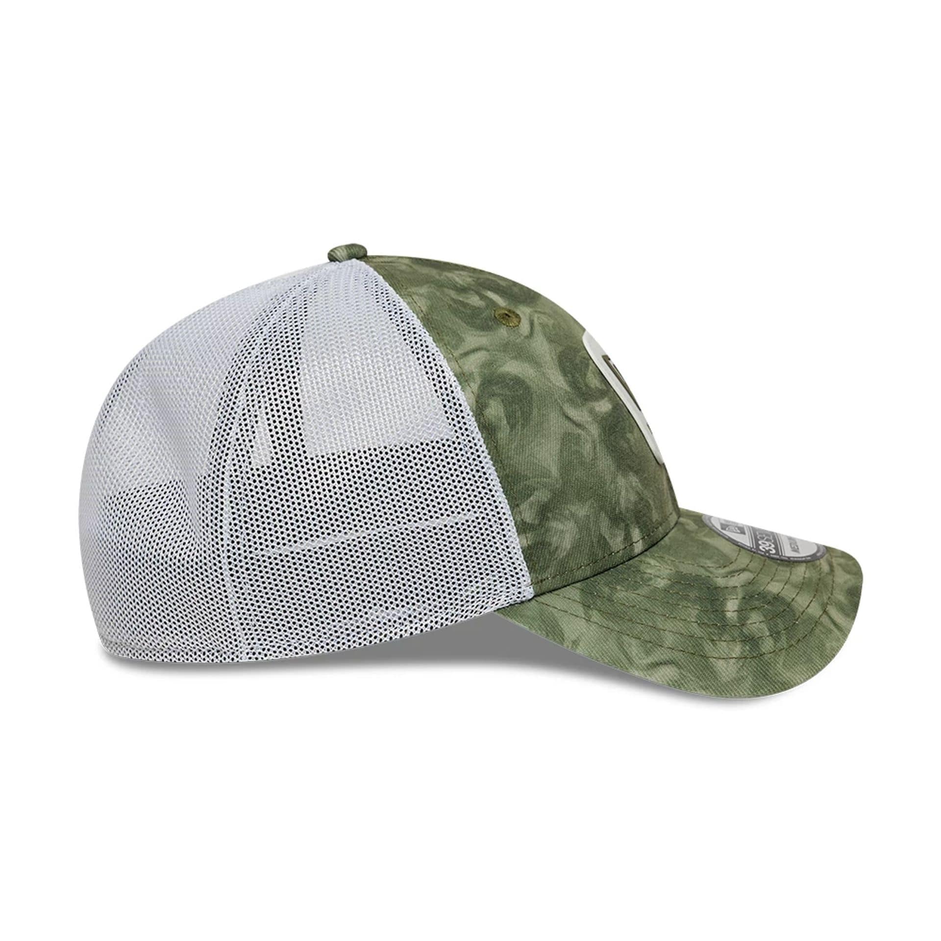 New Era Floral Green 39SEVENTY Stretch Fit Cap - Image 7