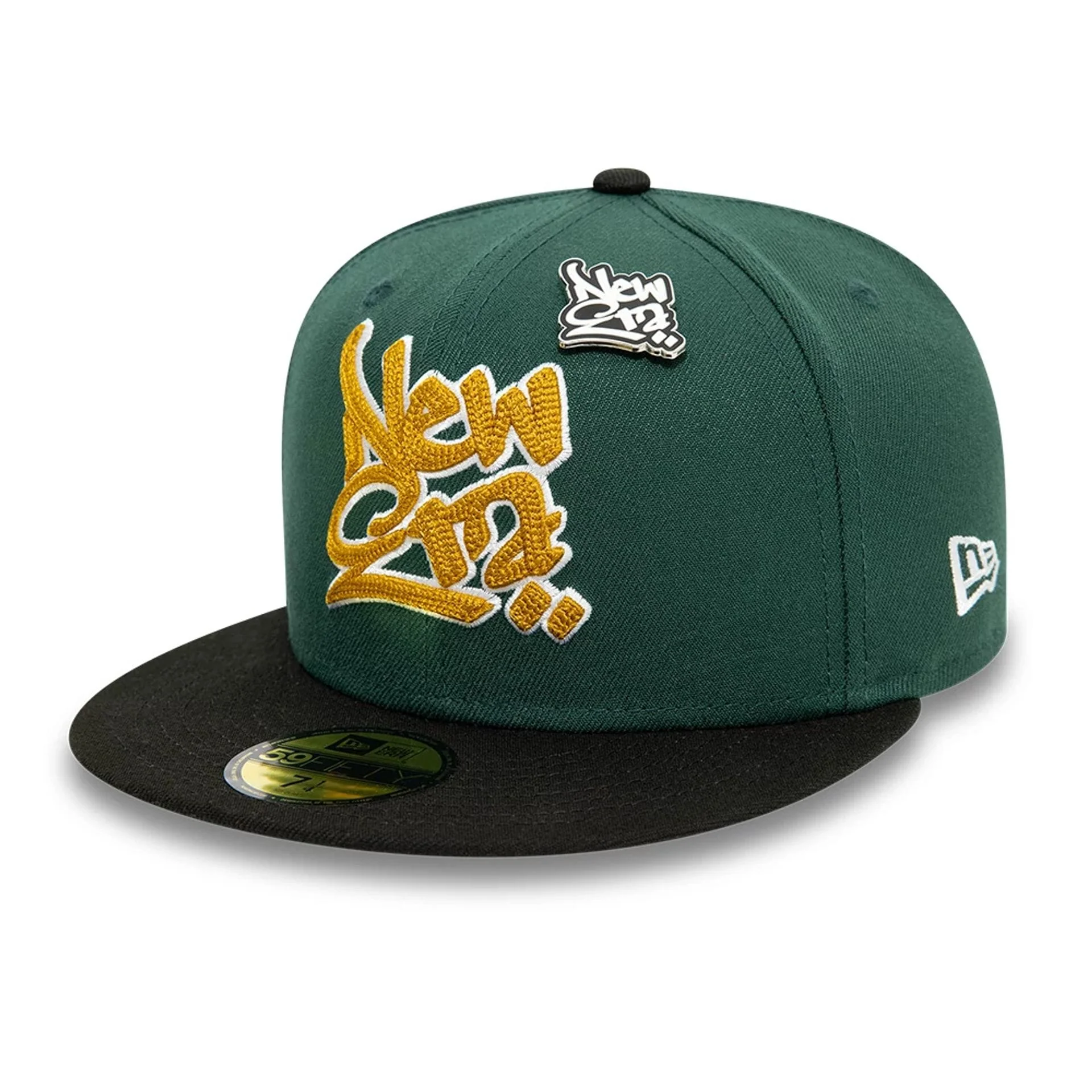 New Era Front Script Dark Green 59FIFTY Fitted Cap