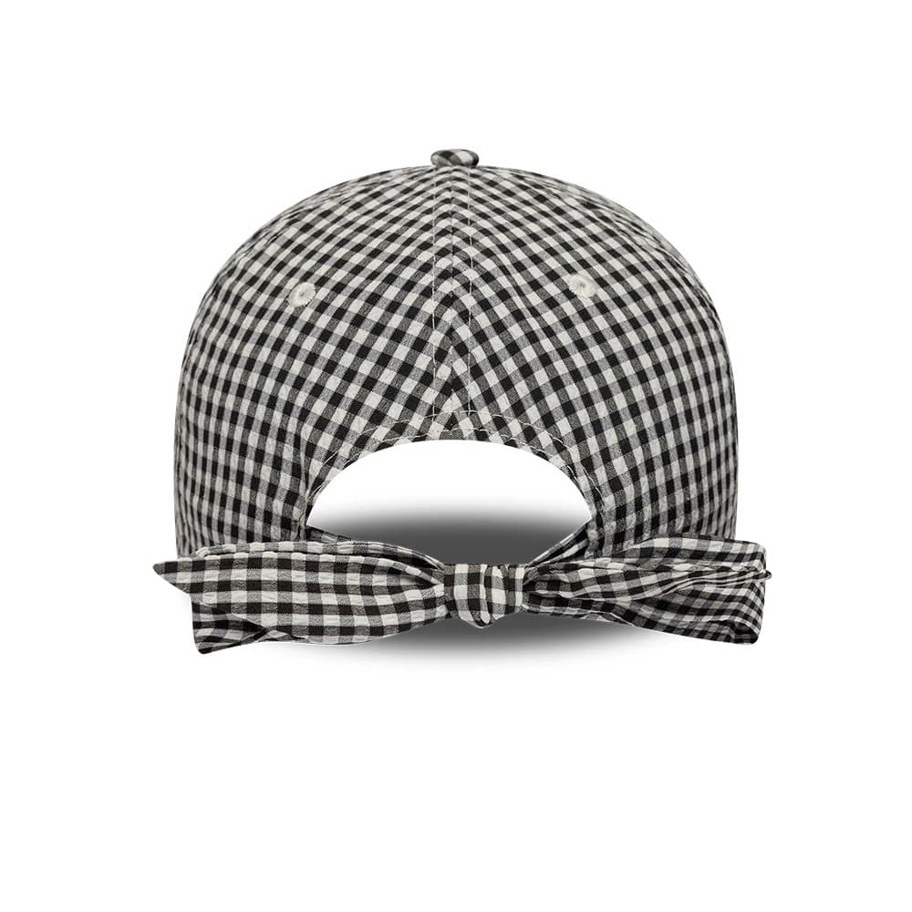 New Era Gingham Bowback Black 9TWENTY Adjustable Cap - Image 2
