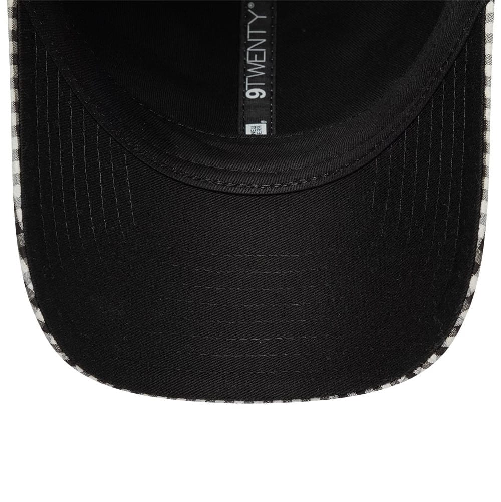 New Era Gingham Bowback Black 9TWENTY Adjustable Cap - Image 7