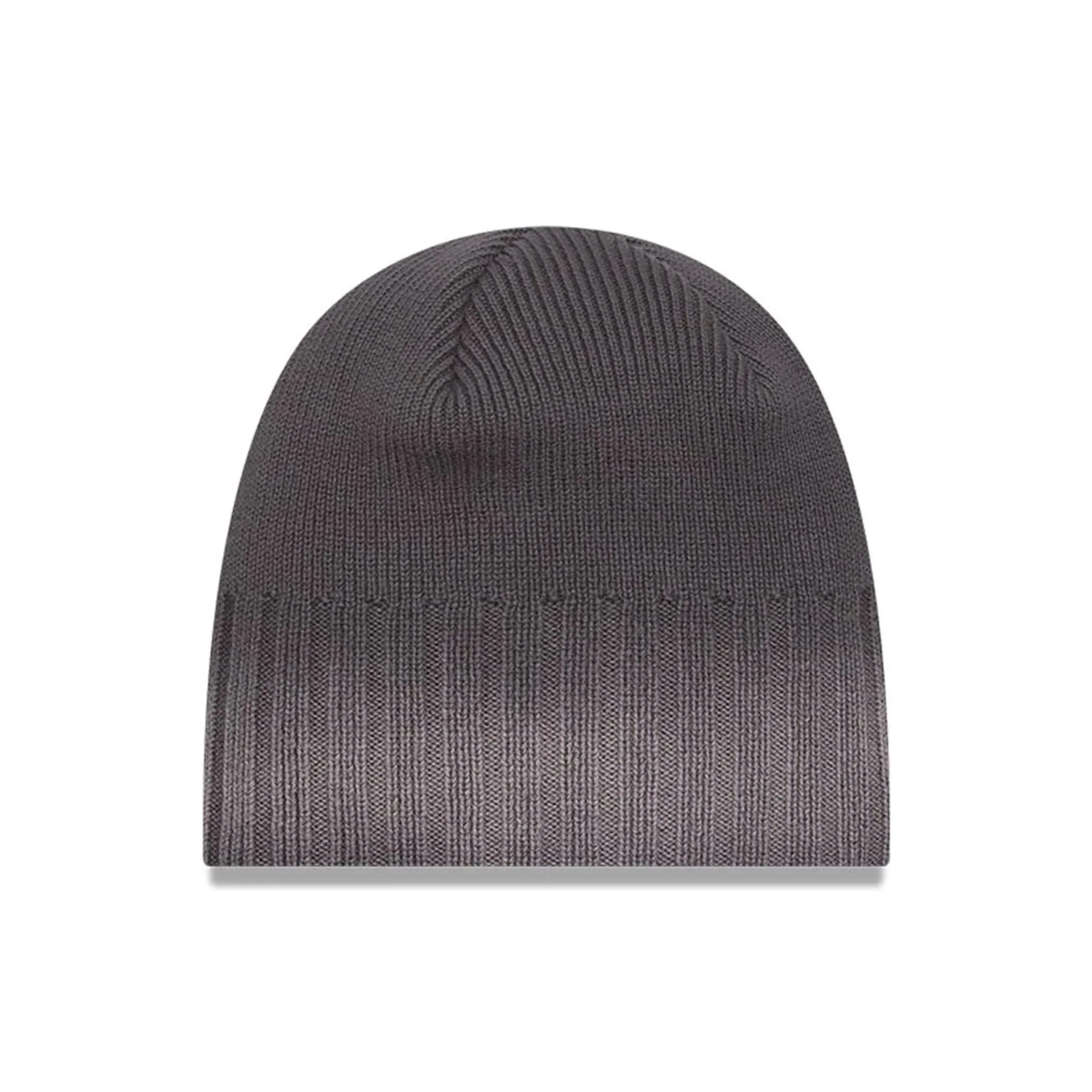 New Era Gradient Charcoal Skull Knit Beanie Hat