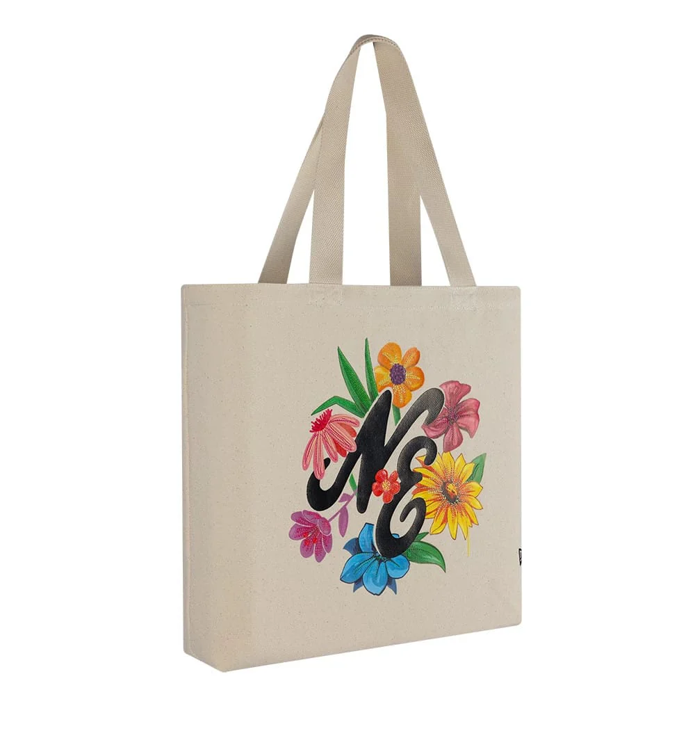New Era Graphic Light Beige Tote Bag - Image 3
