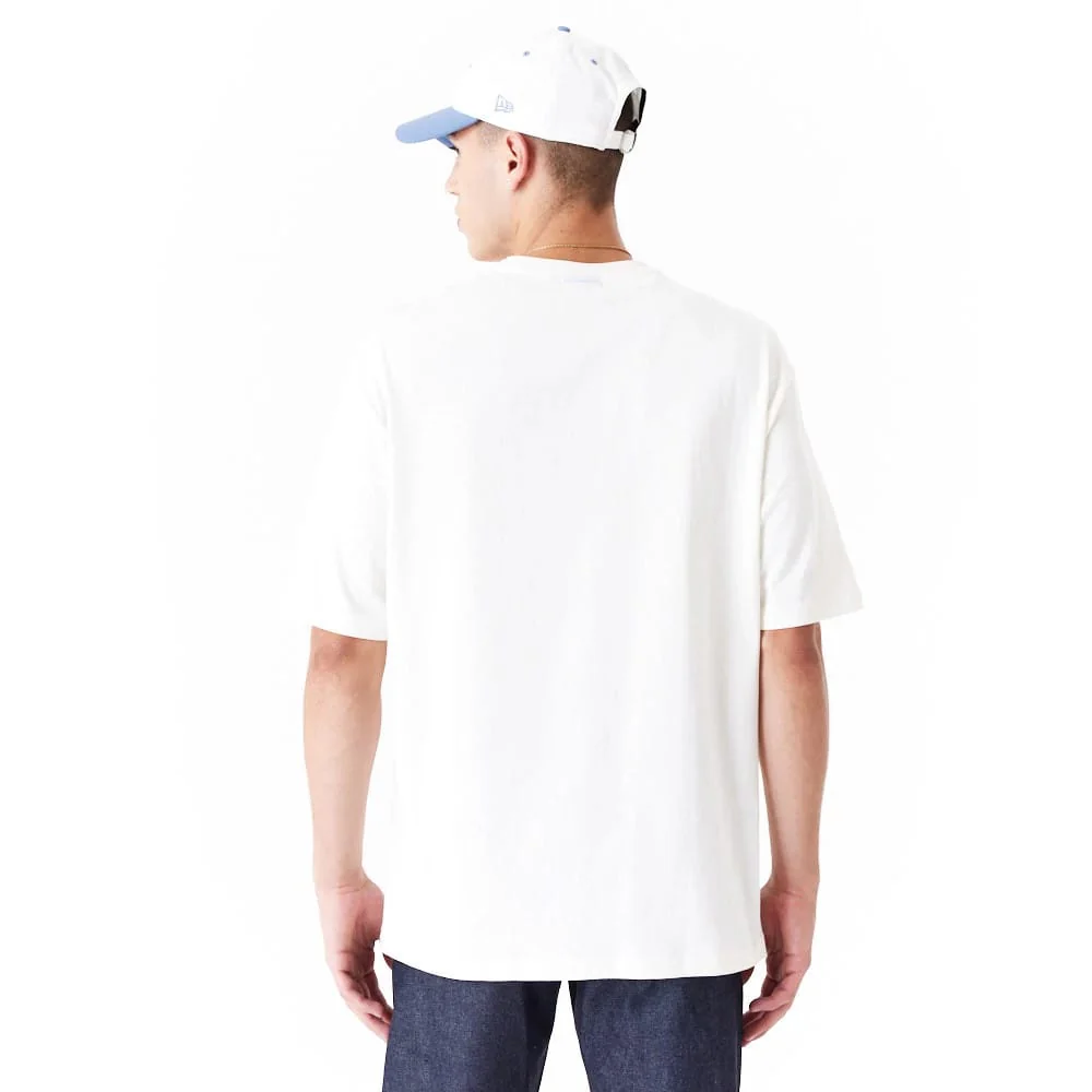 New Era Graphic White Oversized T-Shirt - Image 2