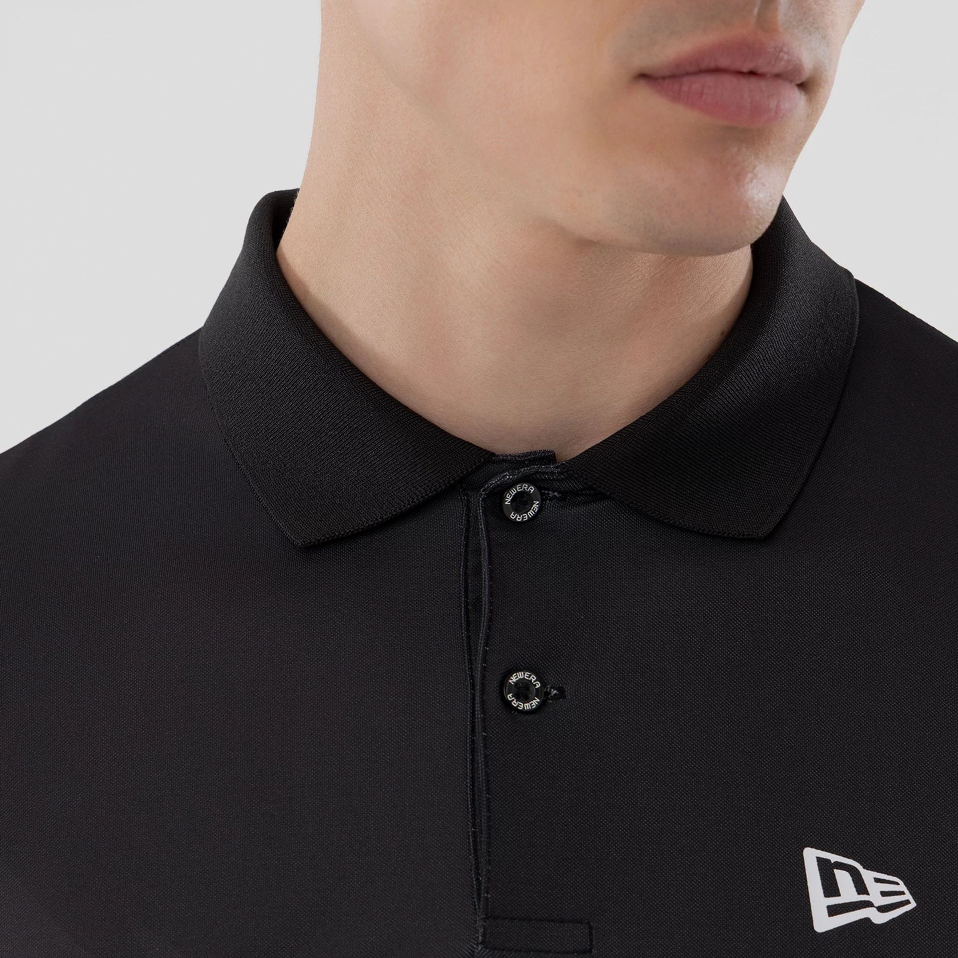 New Era Grid Black Polo T-Shirt - Image 5