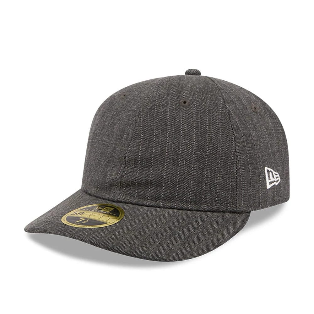 New Era Herringbone Charcoal Retro Crown 59FIFTY Fitted Cap