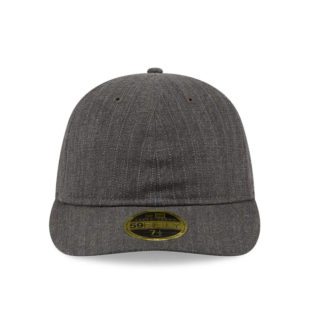 New Era Herringbone Charcoal Retro Crown 59FIFTY Fitted Cap - Image 3