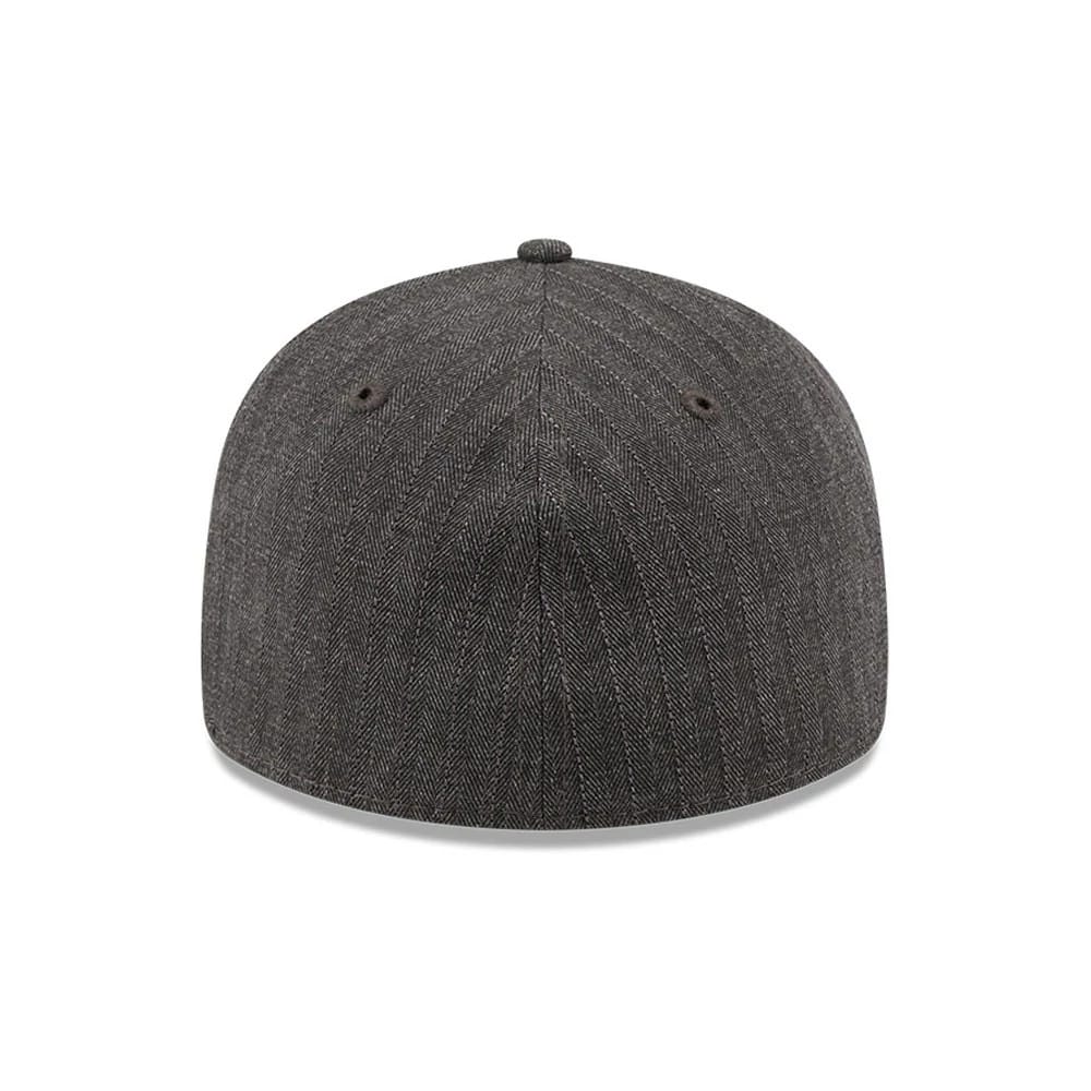New Era Herringbone Charcoal Retro Crown 59FIFTY Fitted Cap - Image 7