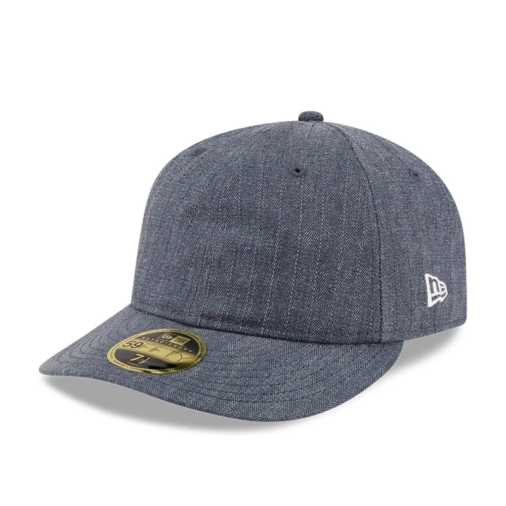 New Era Herringbone Navy Retro Crown 59FIFTY Fitted Cap