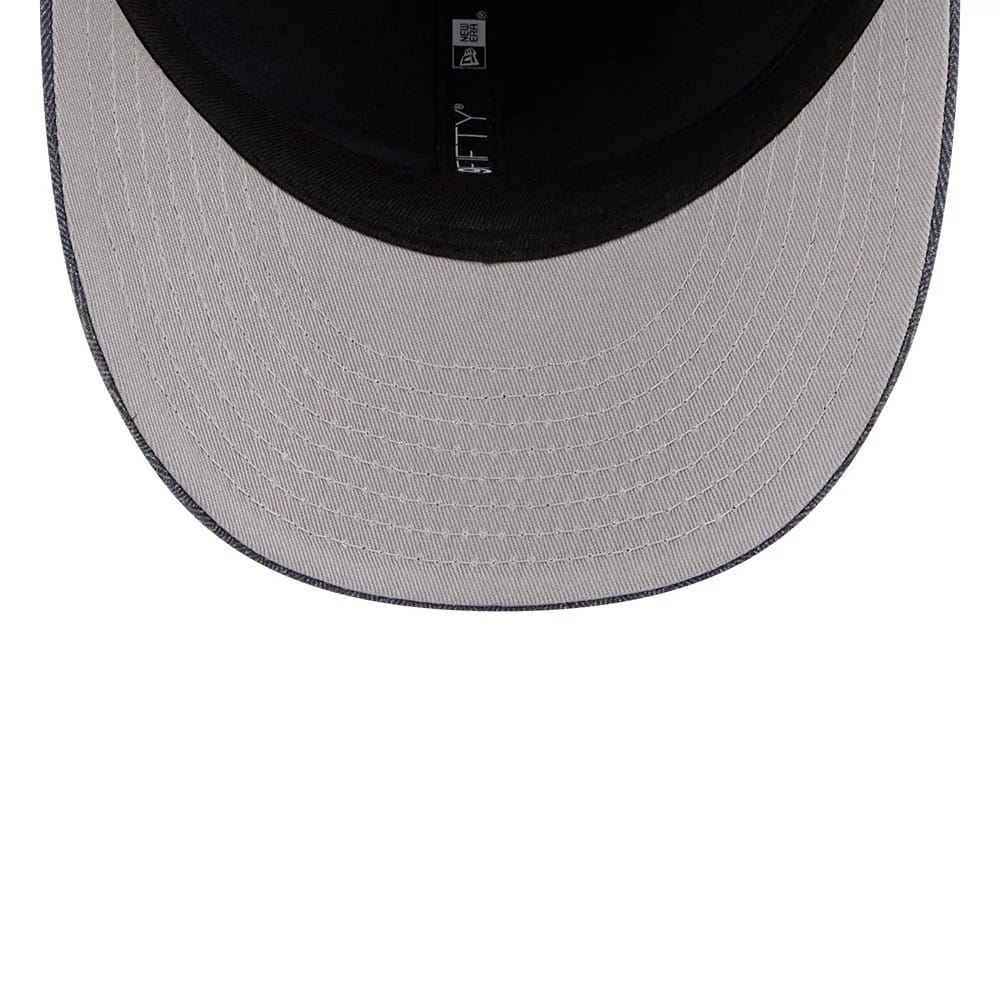 New Era Herringbone Navy Retro Crown 59FIFTY Fitted Cap - Image 2