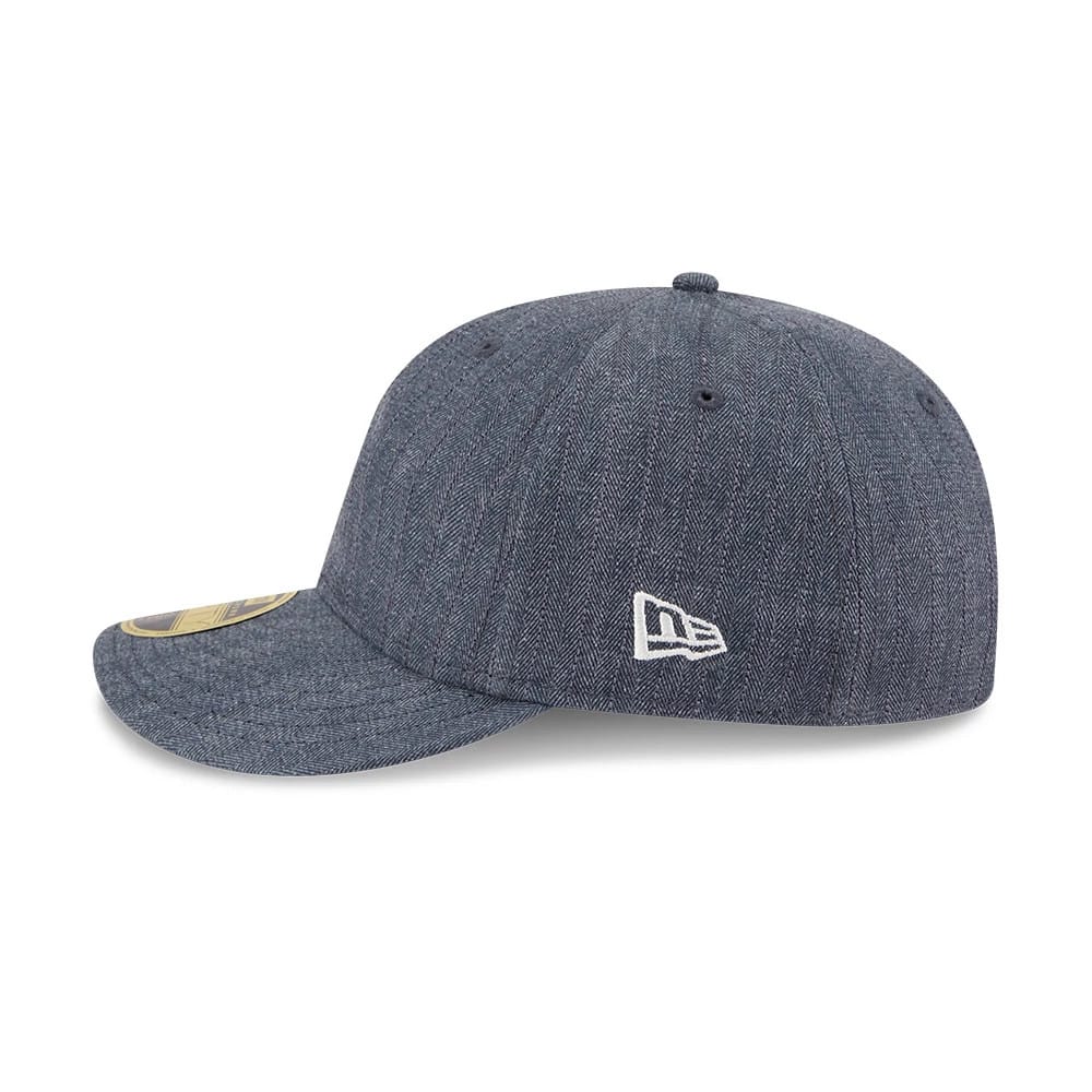 New Era Herringbone Navy Retro Crown 59FIFTY Fitted Cap - Image 5