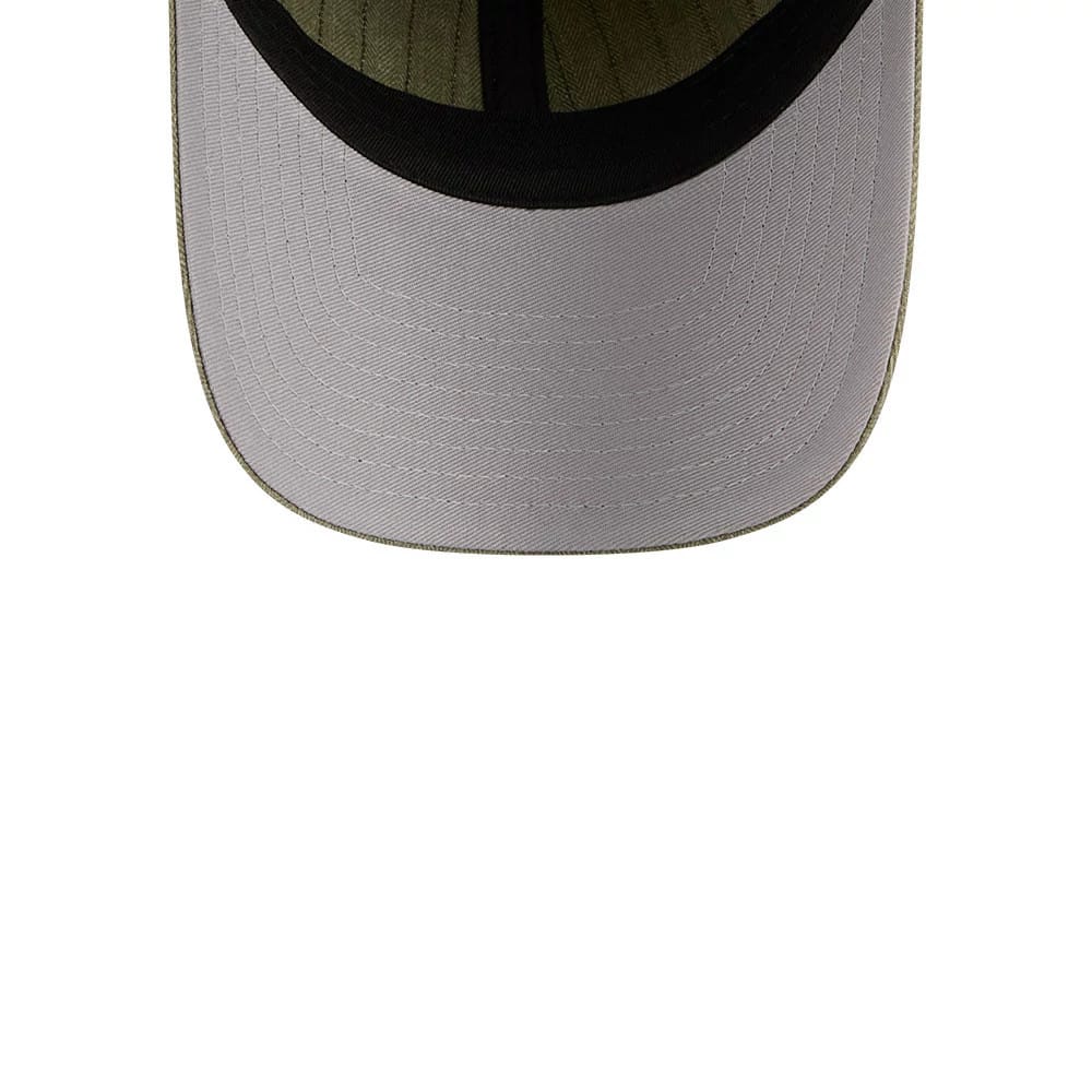 New Era Herringbone Pinstripe Green Casual Classic Adjustable Cap - Image 2