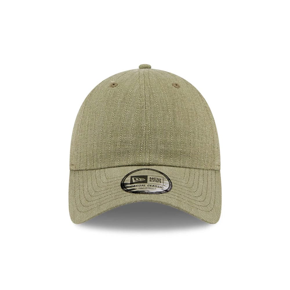 New Era Herringbone Pinstripe Green Casual Classic Adjustable Cap - Image 3