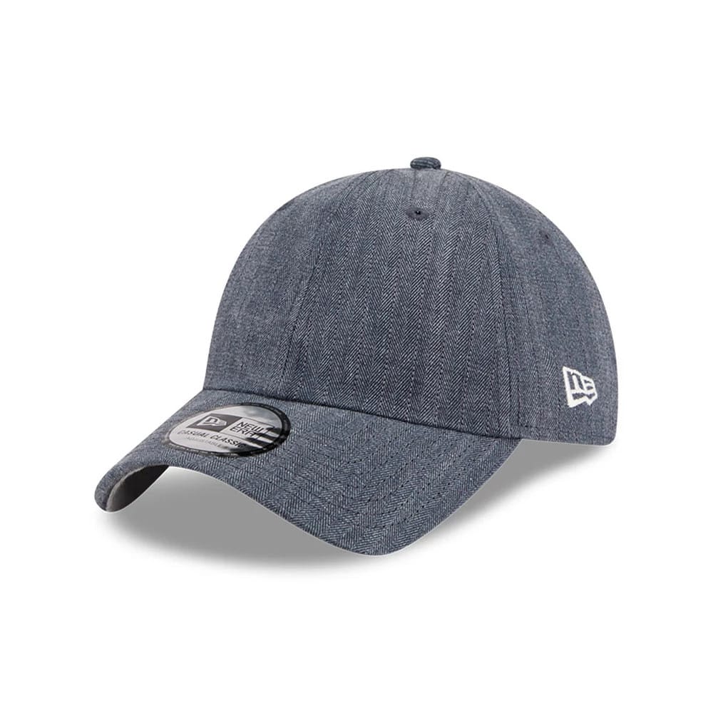 New Era Herringbone Pinstripe Navy Casual Classic Adjustable Cap