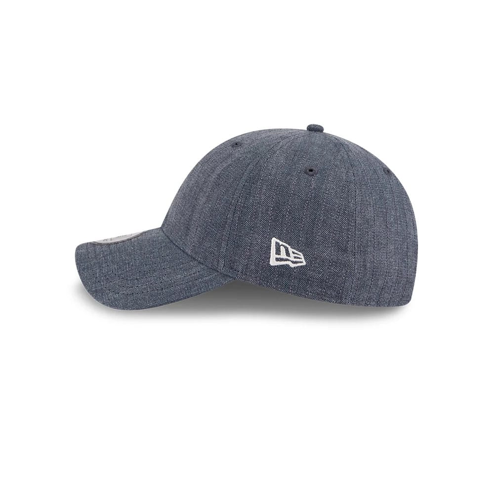 New Era Herringbone Pinstripe Navy Casual Classic Adjustable Cap - Image 6