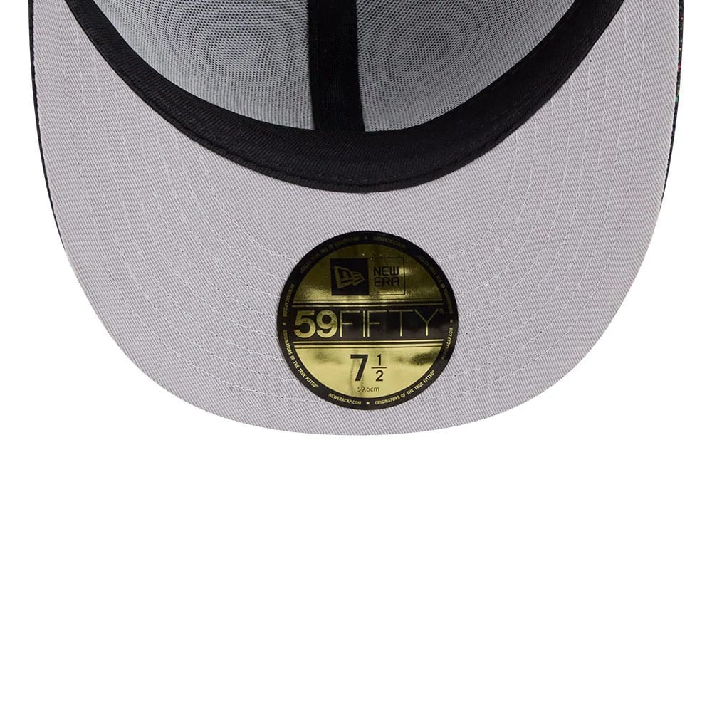 New Era Jacquard Chenille Black 59FIFTY Fitted Cap - Image 2