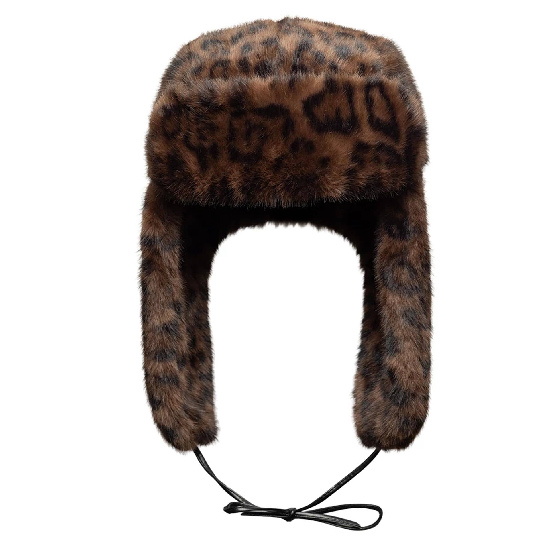 New Era Leopard Brown Trapper Hat - Image 7