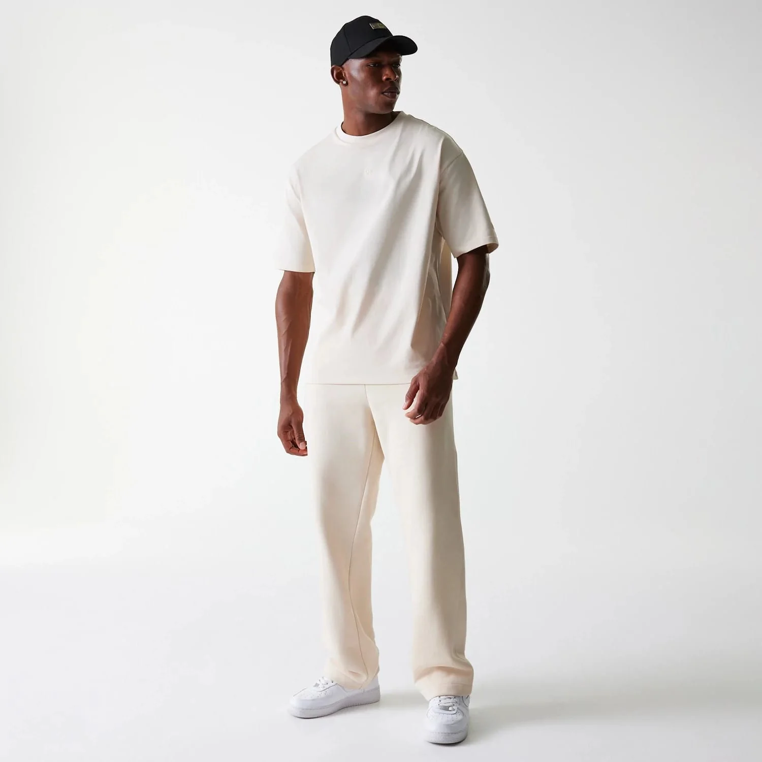 New Era Light Beige Straight Leg Joggers - Image 3