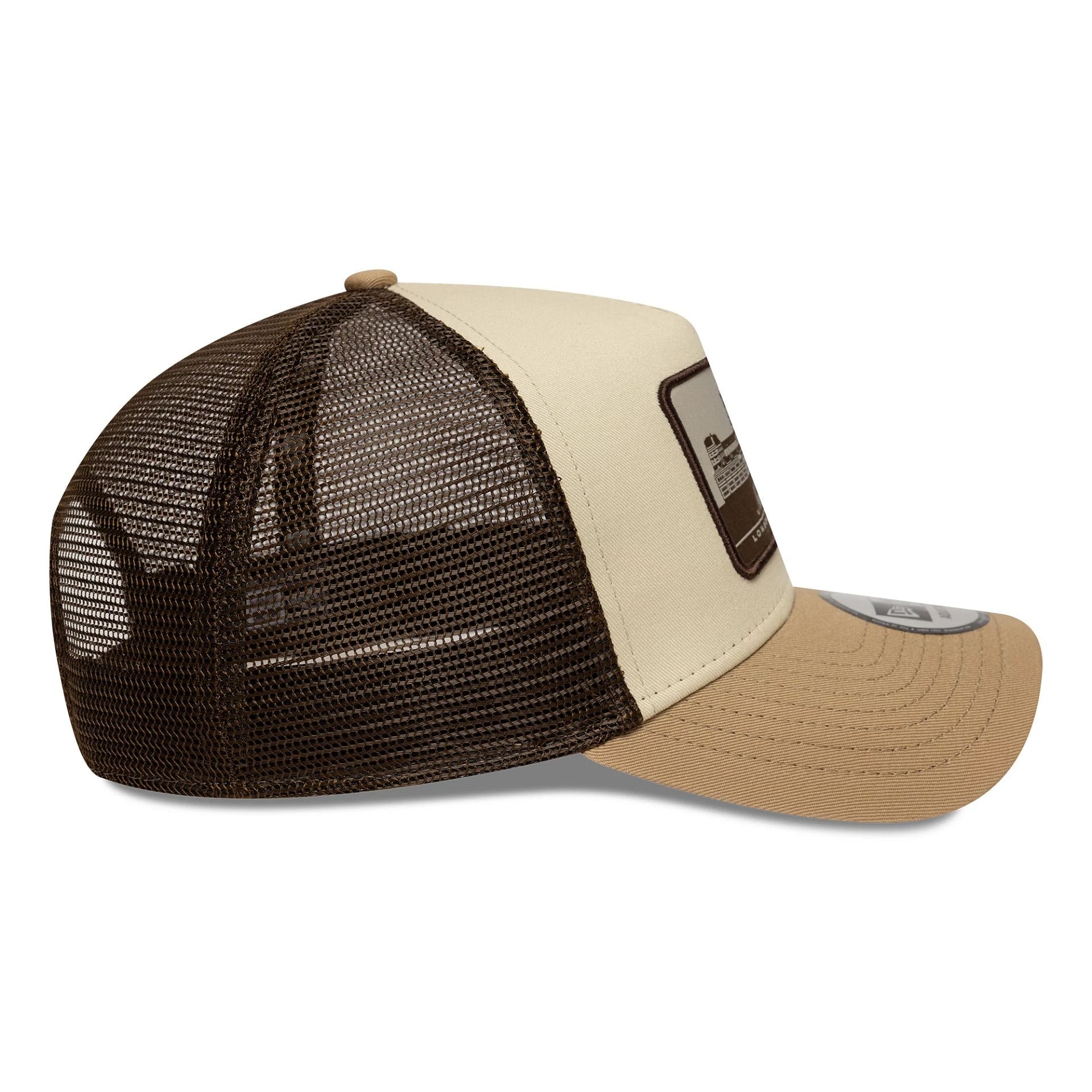 New Era London Light Beige 9FORTY A-Frame Trucker Adjustable Cap - Image 5
