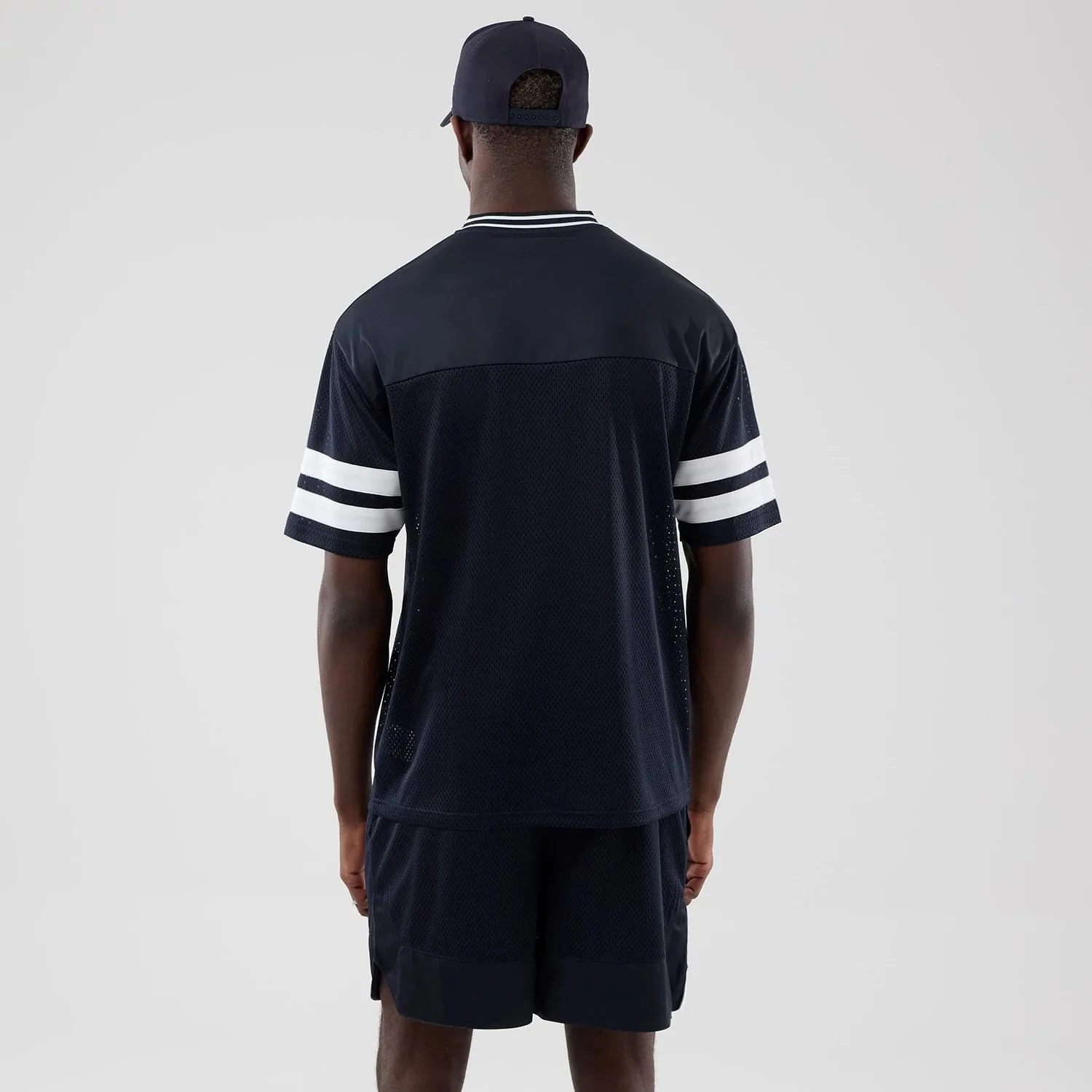New Era Mesh Navy Oversized T-Shirt - Image 2