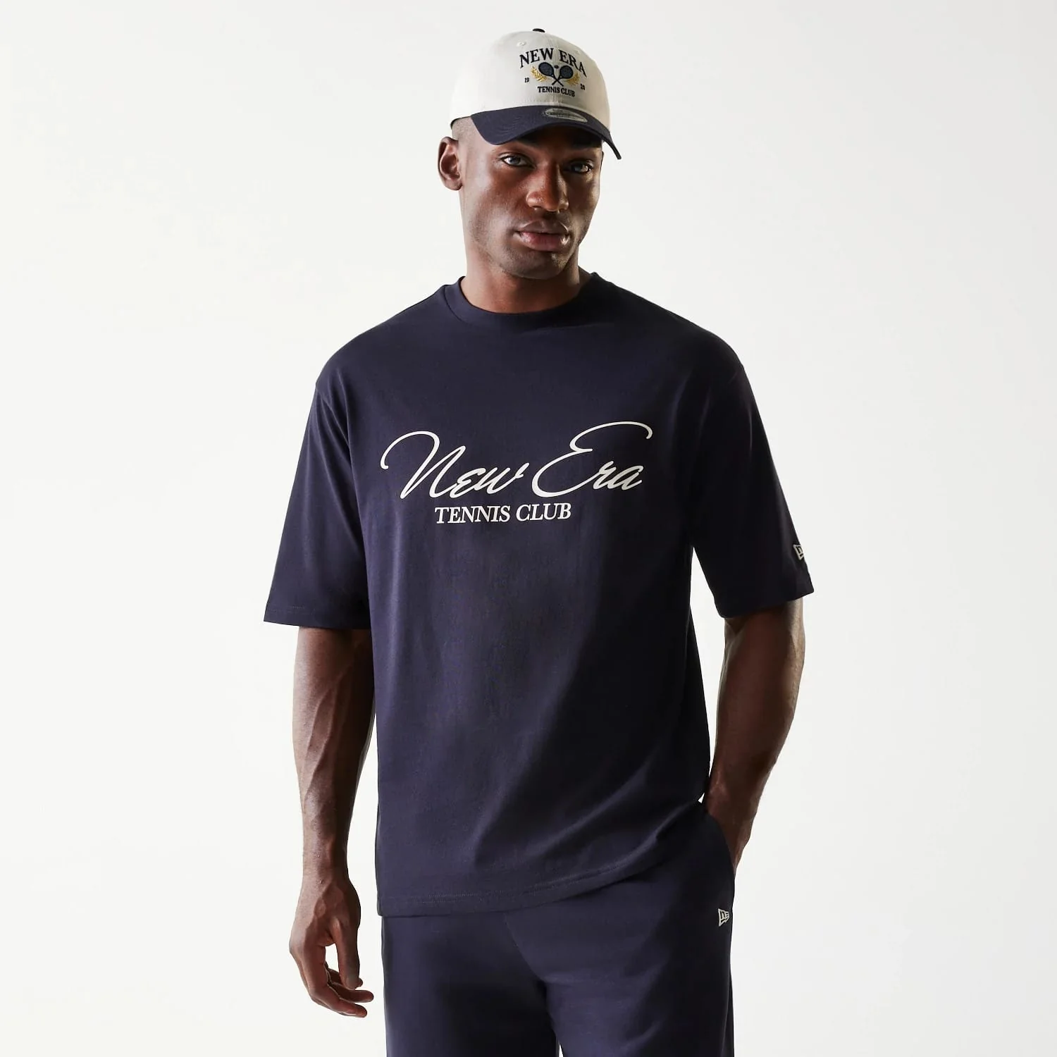 New Era Navy Oversized T-Shirt