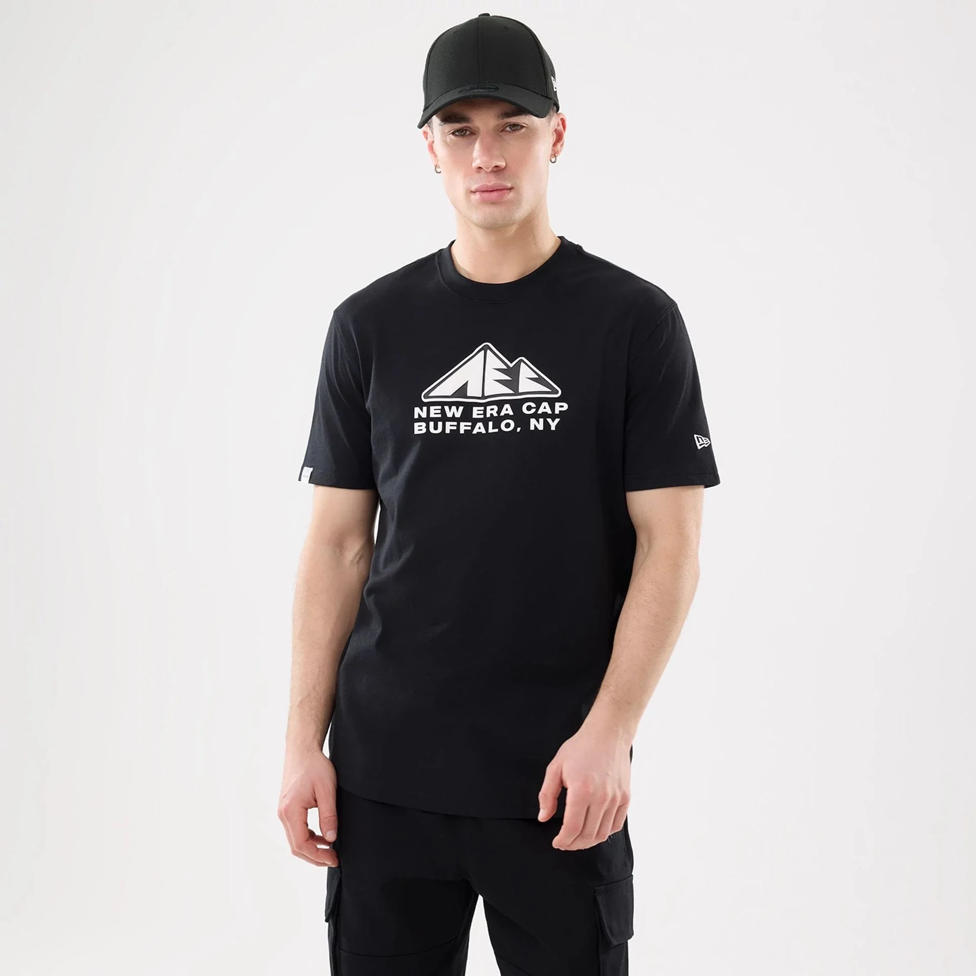 New Era Outdoor Mountain Black T-Shirt