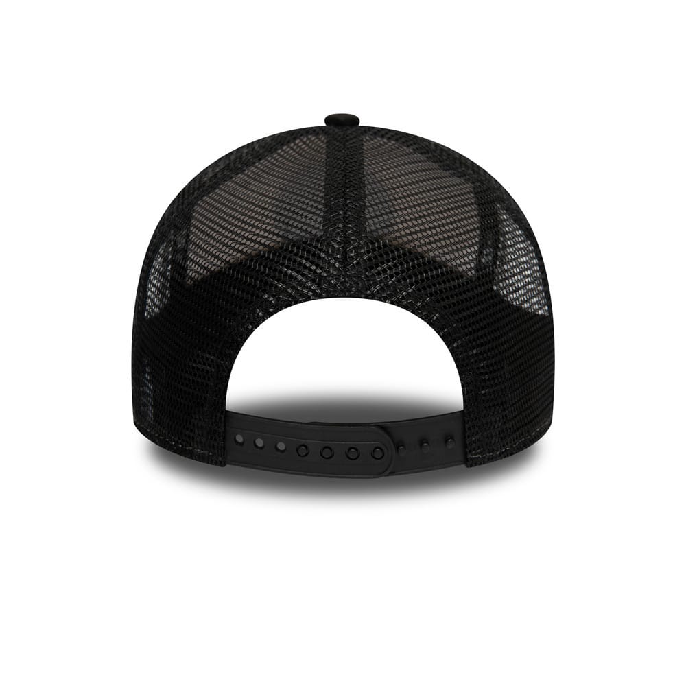 New Era Outdoor Washed Black 9FORTY A-Frame Trucker Adjustable Cap - Image 2