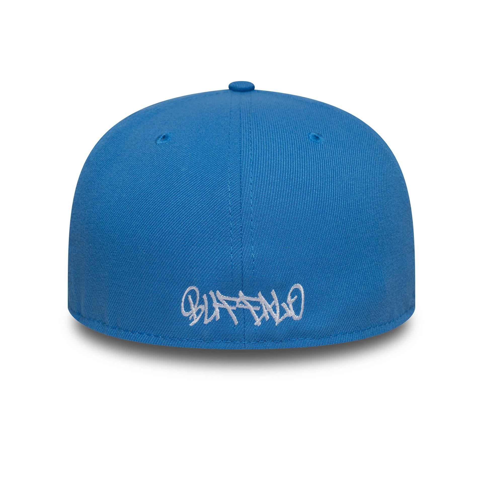New Era Oversized Script Blue 59FIFTY Fitted Cap - Image 7