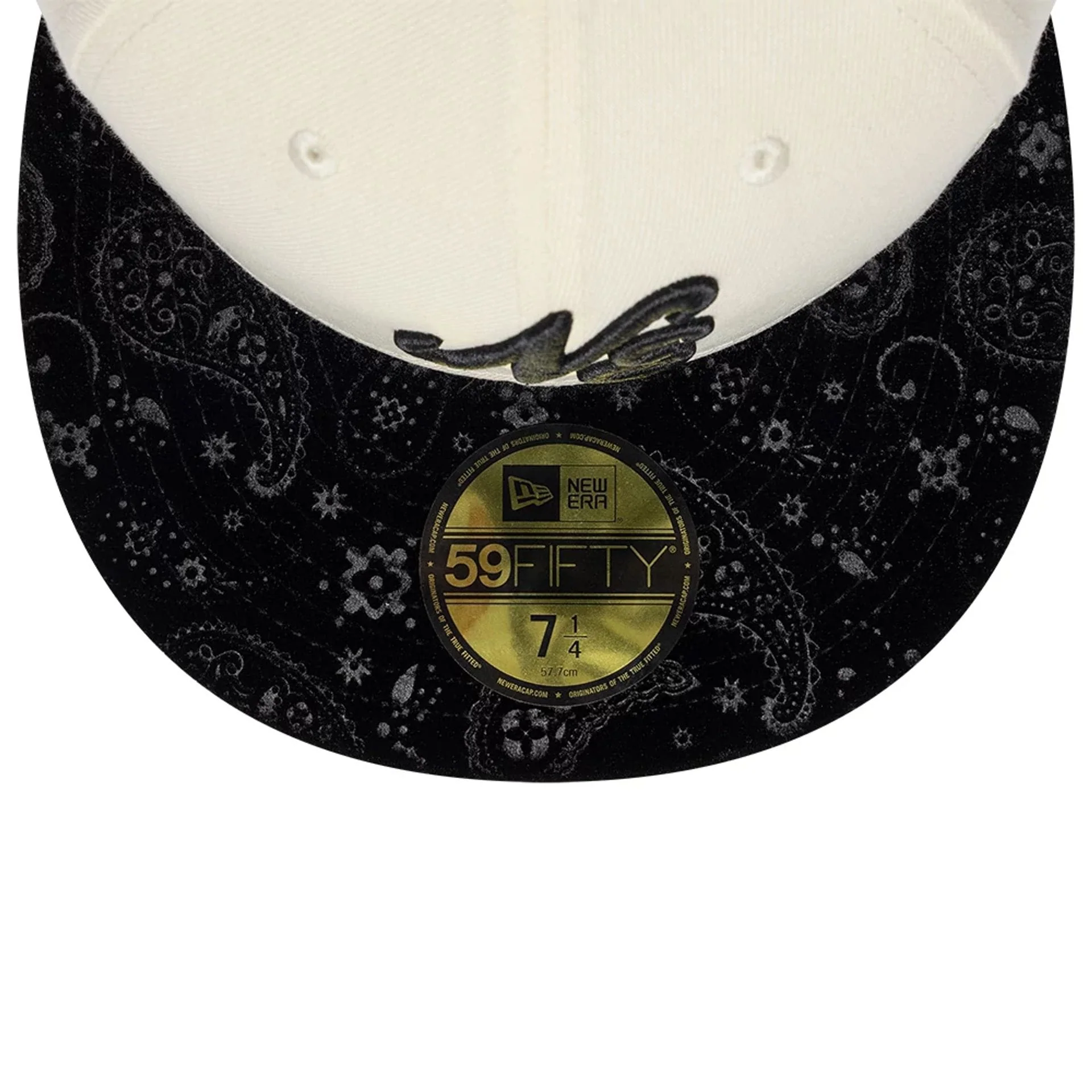 New Era Paisley Visor Light Beige 59FIFTY Fitted Cap - Image 2