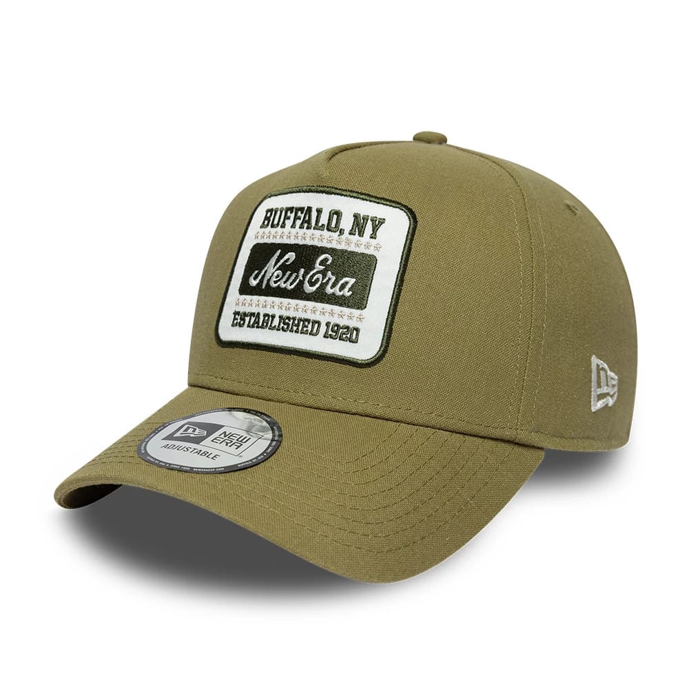 New Era Patch Line Green 9FORTY E-Frame Adjustable Cap