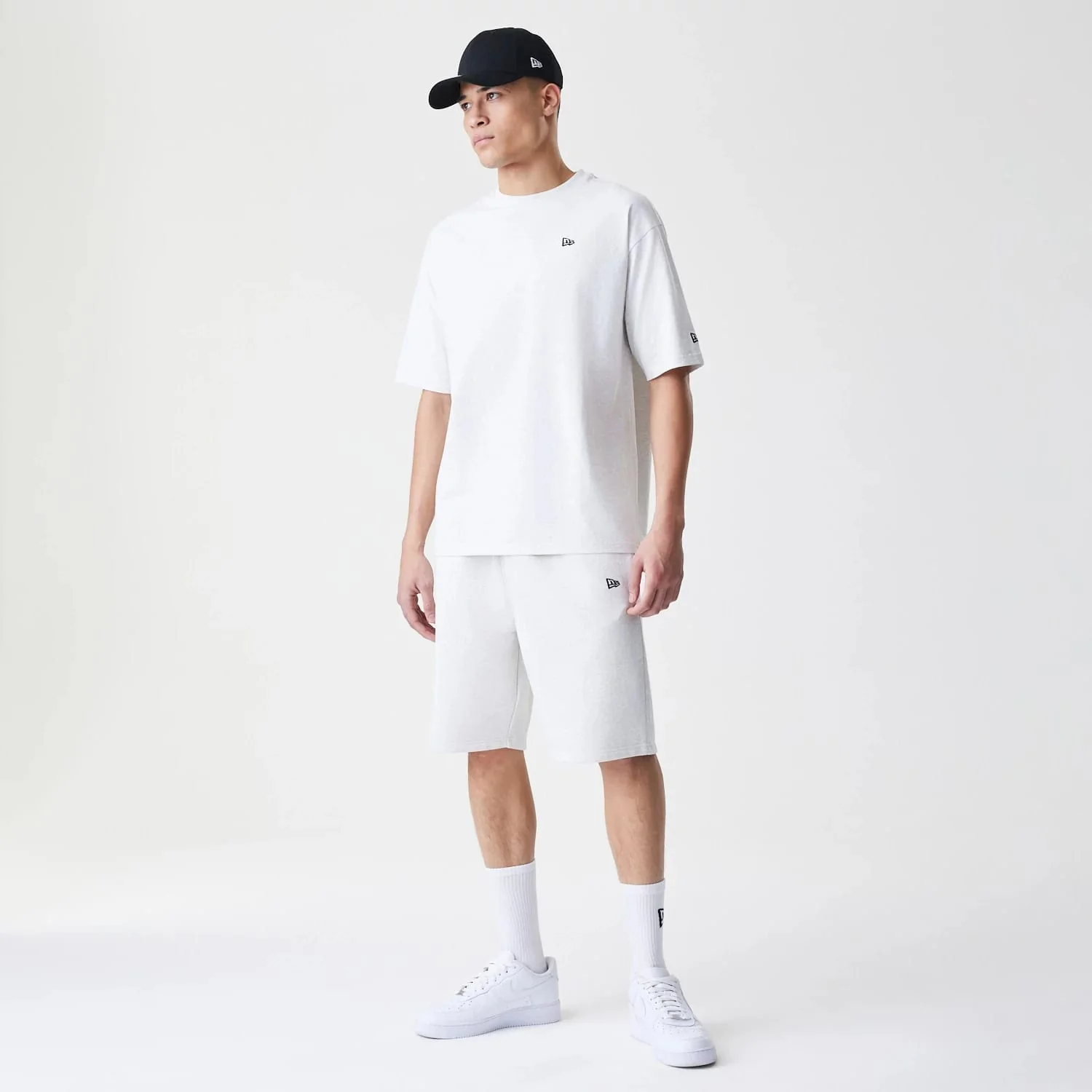 New Era Premium Essential Pastel Grey Oversized T-Shirt - Image 8