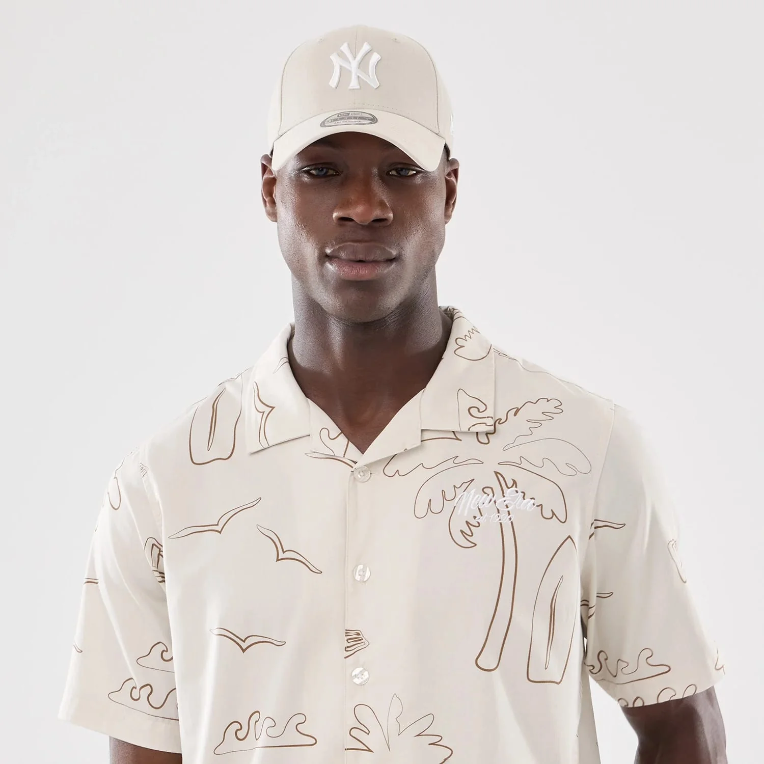 New Era Resort Natural Short Sleeve Shirt - Image 7
