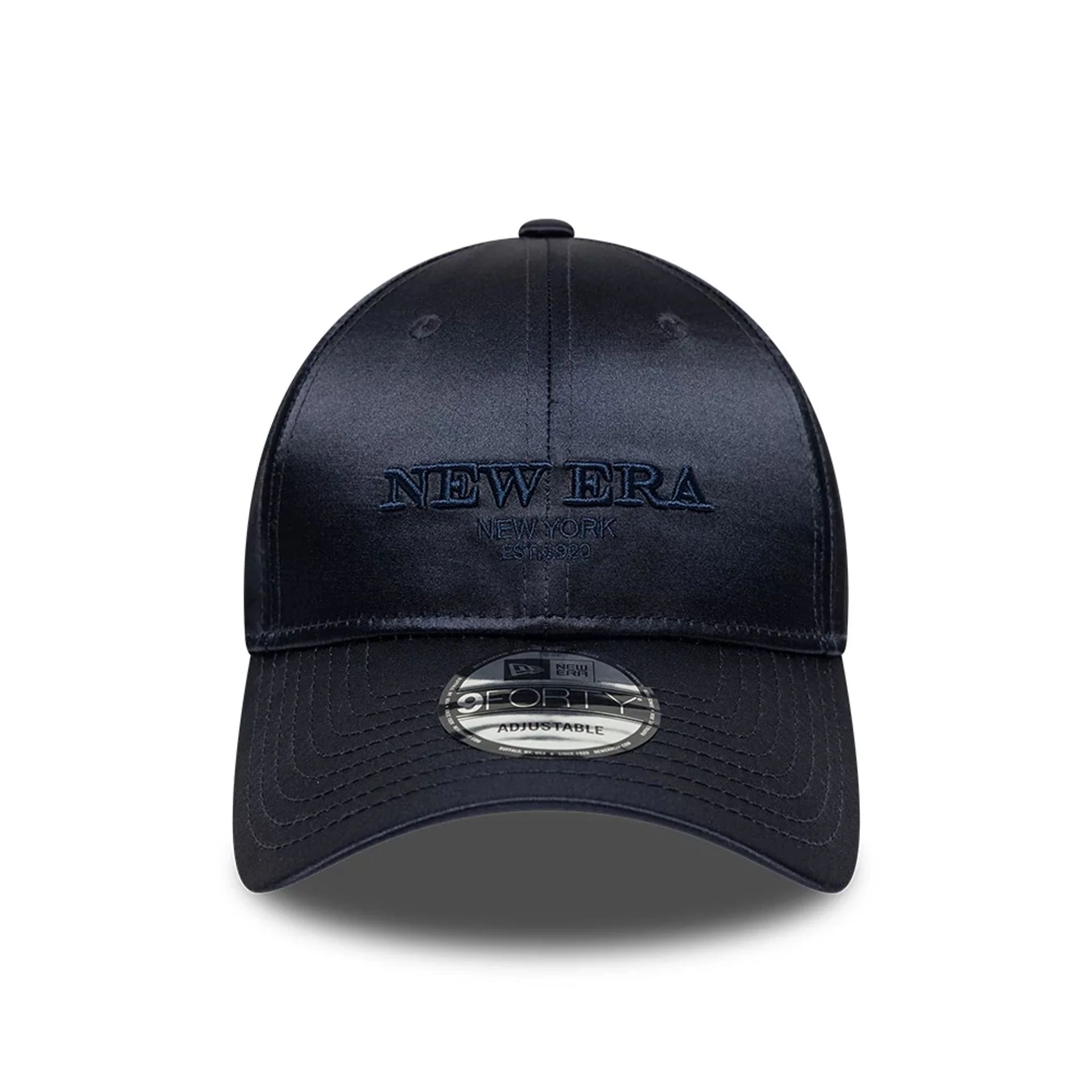 New Era Satin Navy 9FORTY Adjustable Cap - Image 2