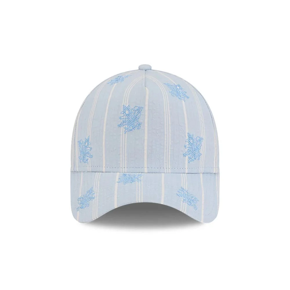 New Era Seersucker Pastel Blue 59FORTY A-Frame Fitted Cap - Image 3