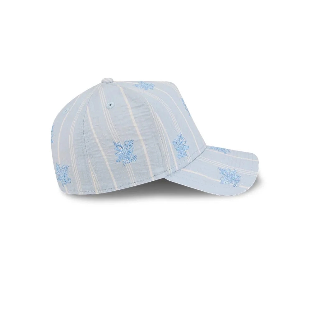 New Era Seersucker Pastel Blue 59FORTY A-Frame Fitted Cap - Image 6