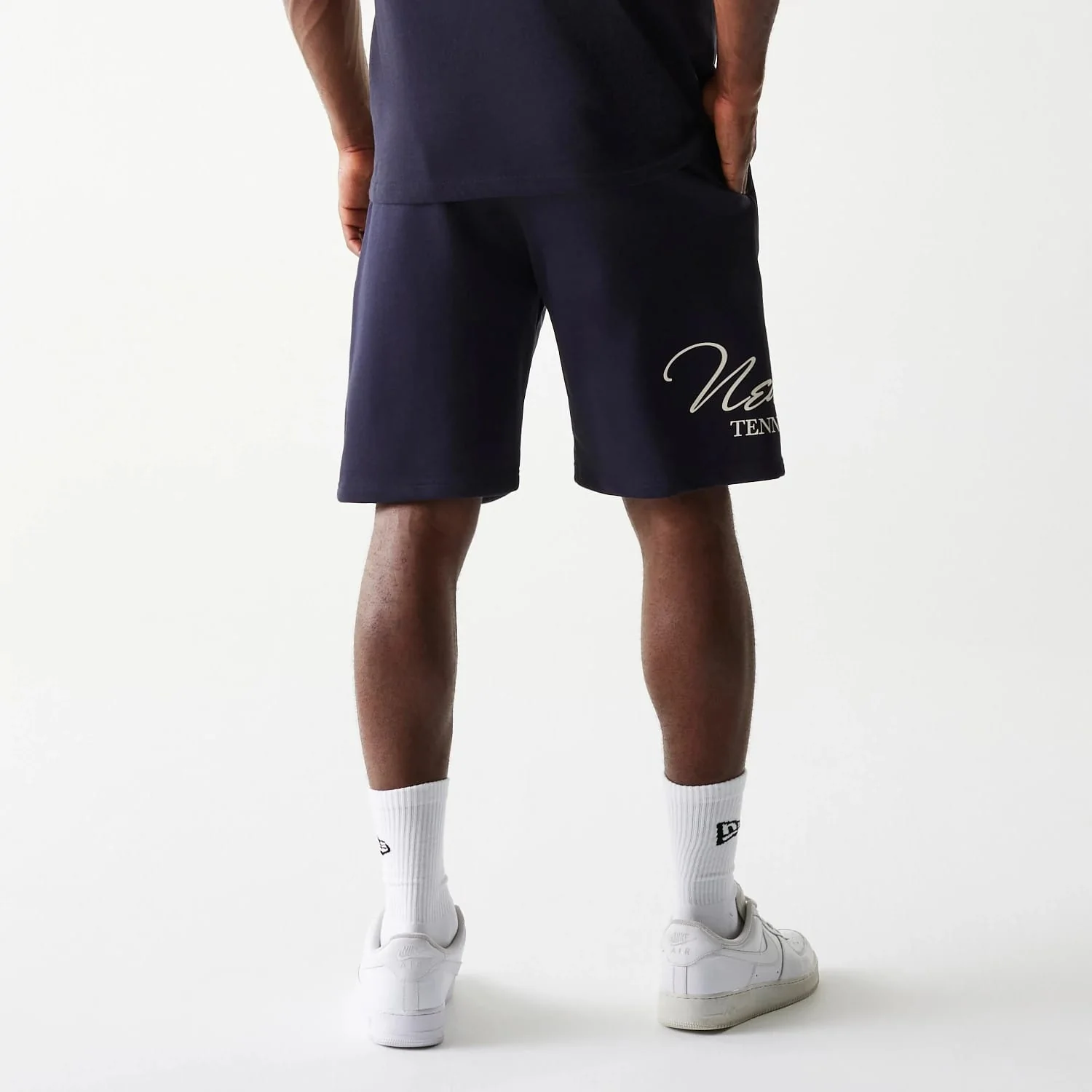 New Era Side Logo Navy Shorts - Image 2