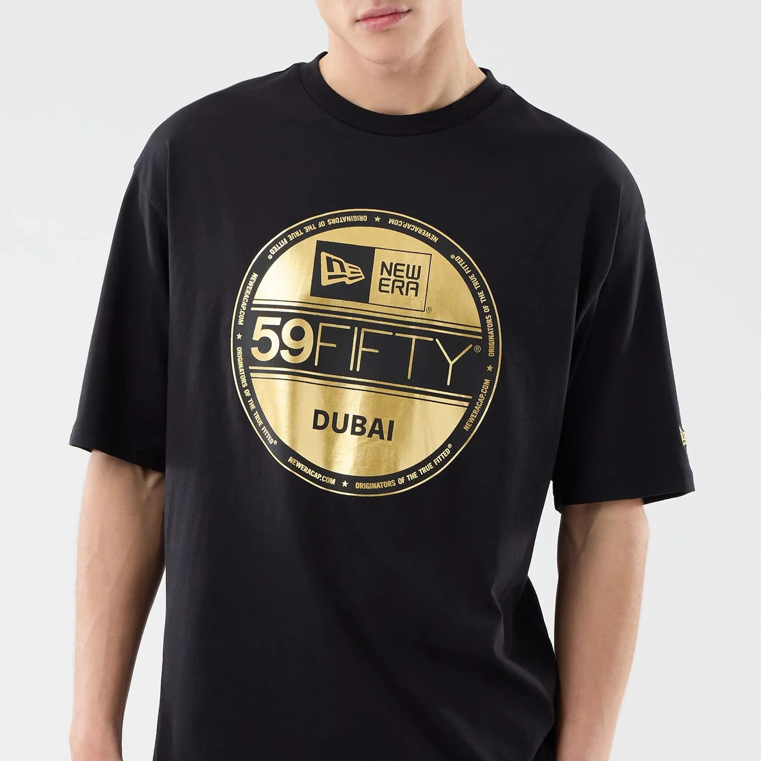 New Era Sticker Dubai Black Oversized T-Shirt - Image 4