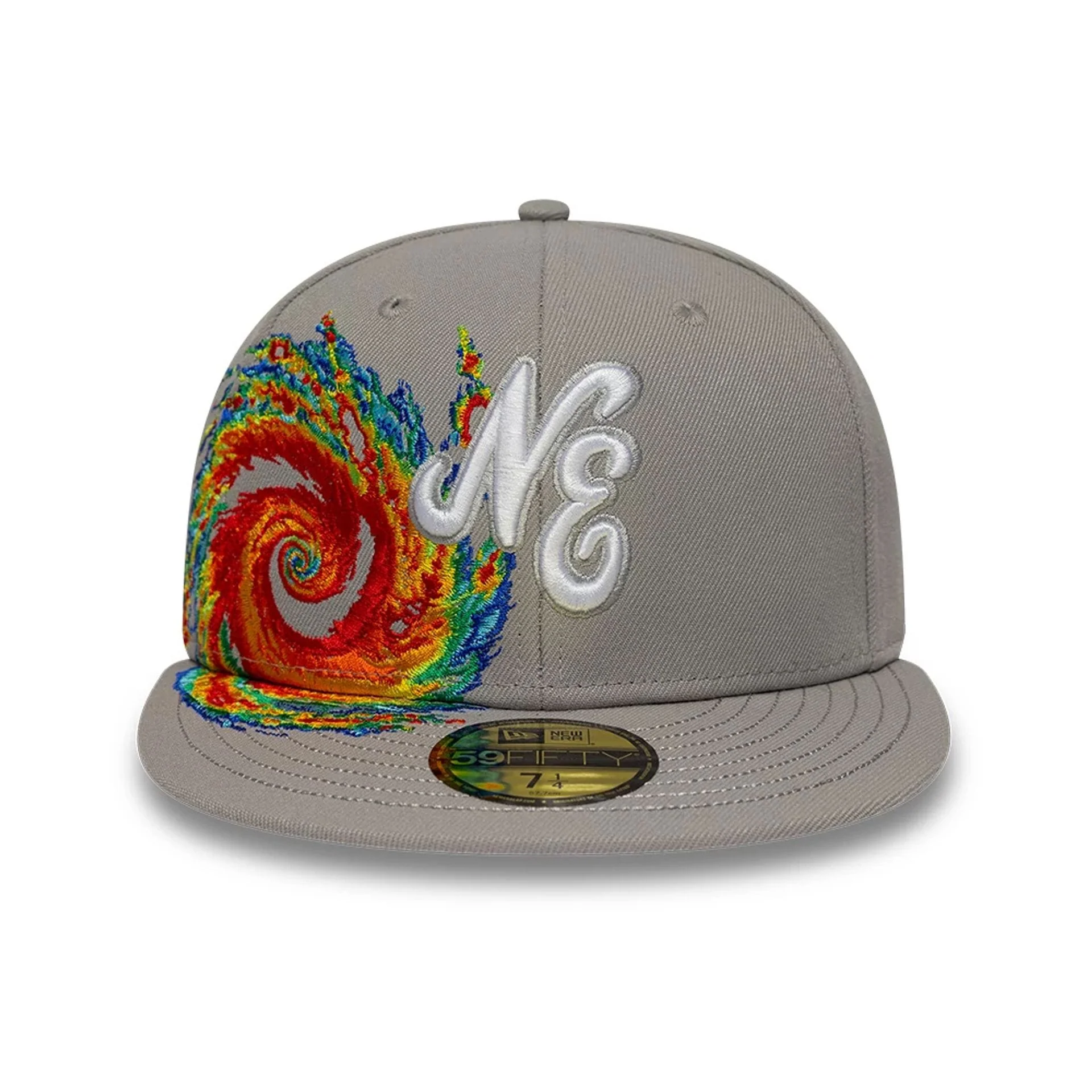 New Era Storm Pattern Grey 59FIFTY Fitted Cap - Image 2